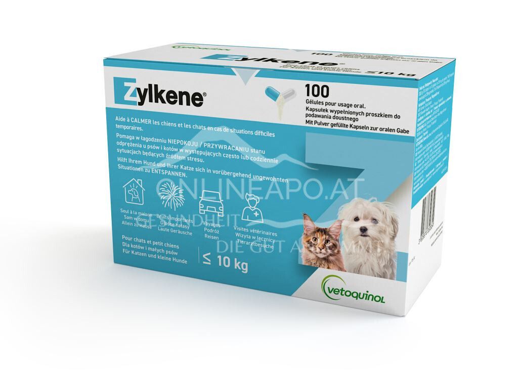 Zylkene® 75 mg Kapseln für Katzen und kleine Hunde (≤ 10 kg)