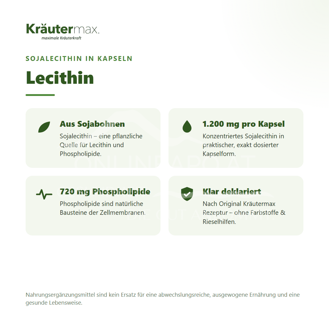 Kräutermax Lecithin Kapseln
