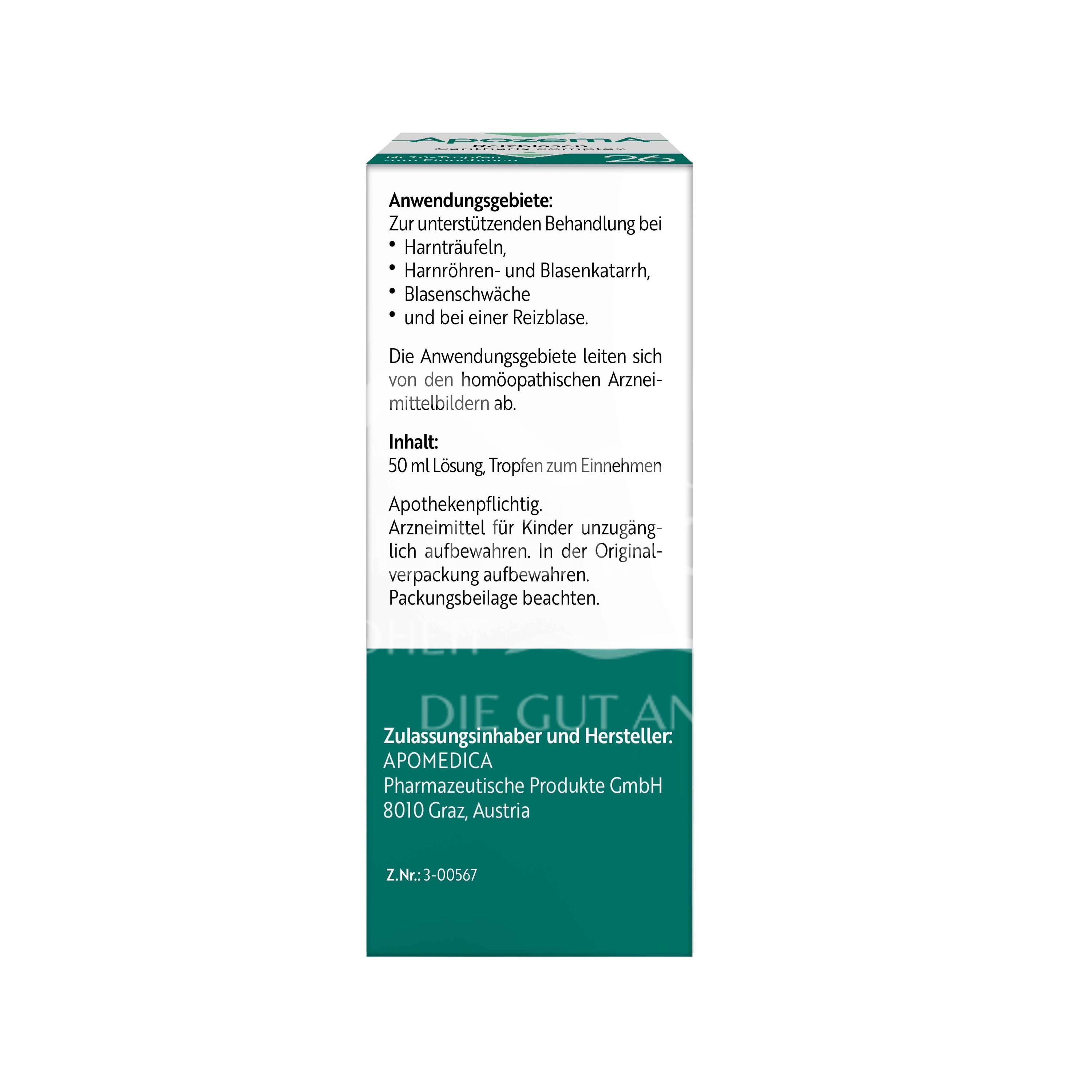 Apozema® Irritable blisters Cantharis complex No. 26 drops for oral use