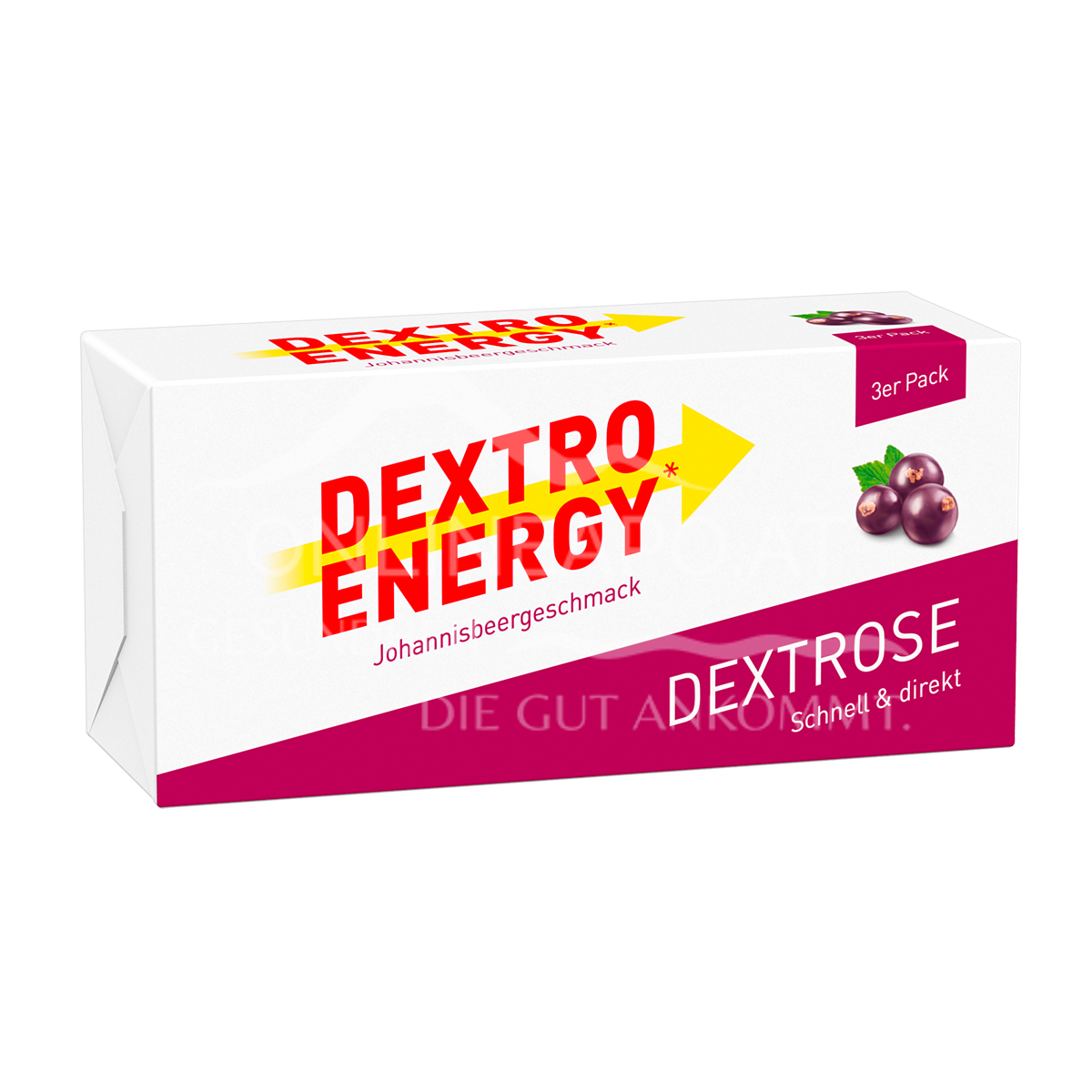 ​Dextro Energy* Johannisbeere Traubenzuckerwürfel 3 x 46 g