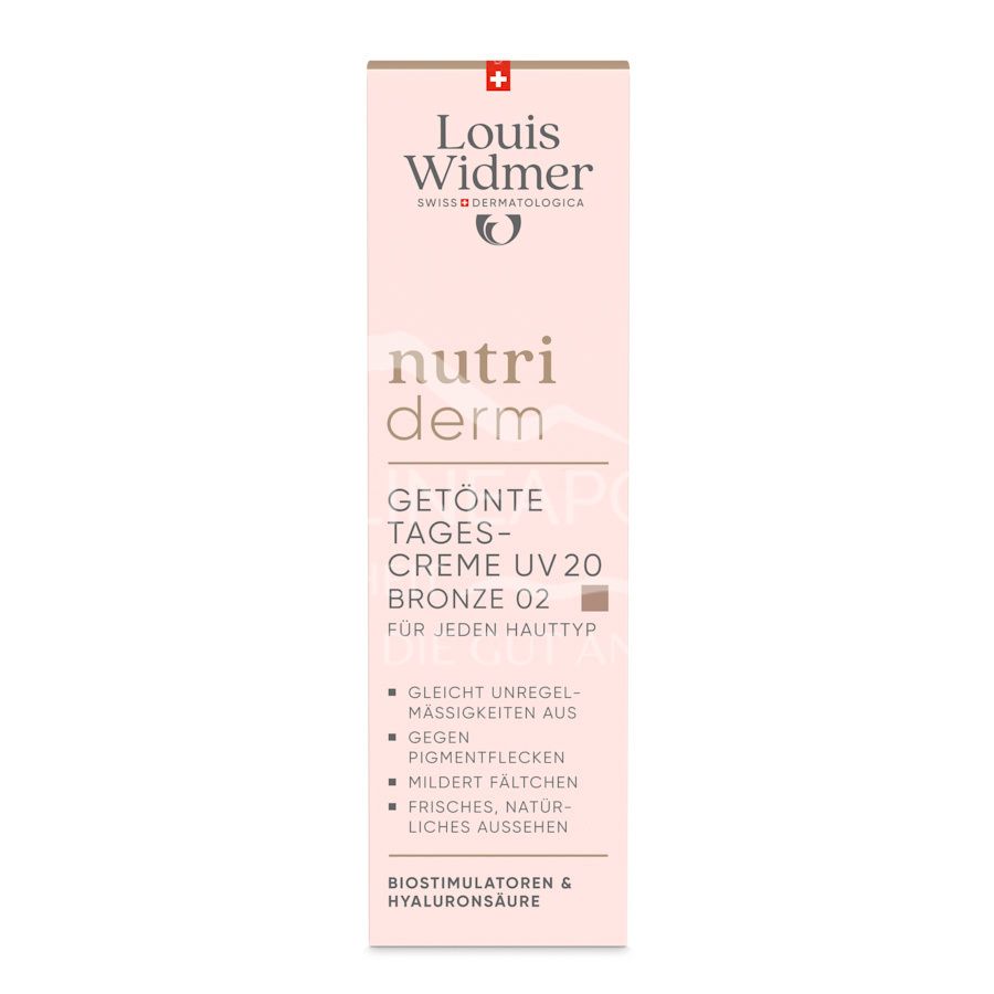 Louis Widmer nutriderm Getönte Tagescreme UV 20 Bronze 02 - leicht parfümiert