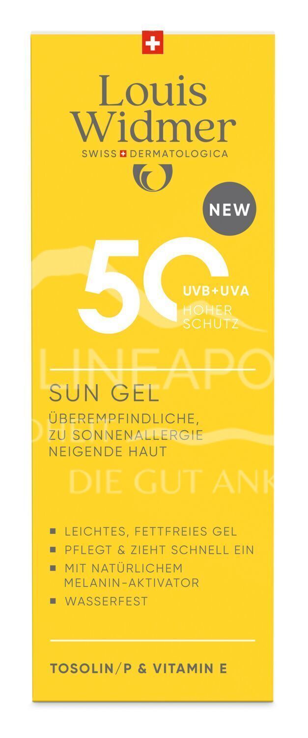 Louis Widmer suncare Sun Gel 50 - leicht parfümiert