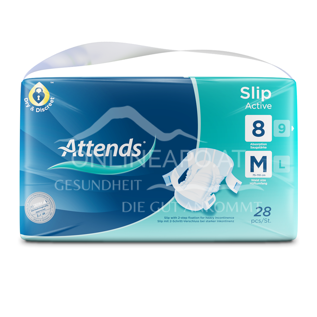 Attends Slip Active incontinence briefs 8 M