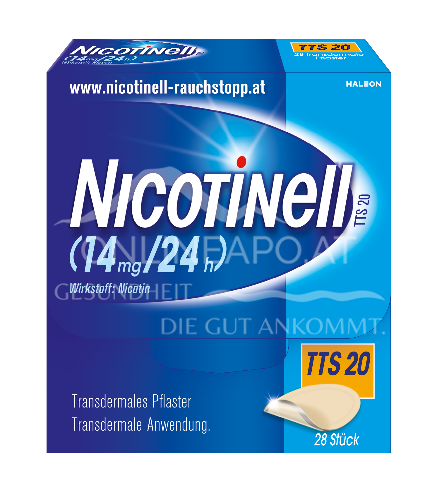 Nicotinell® TTS 20 (14 mg/24 h) transdermale Pflaster