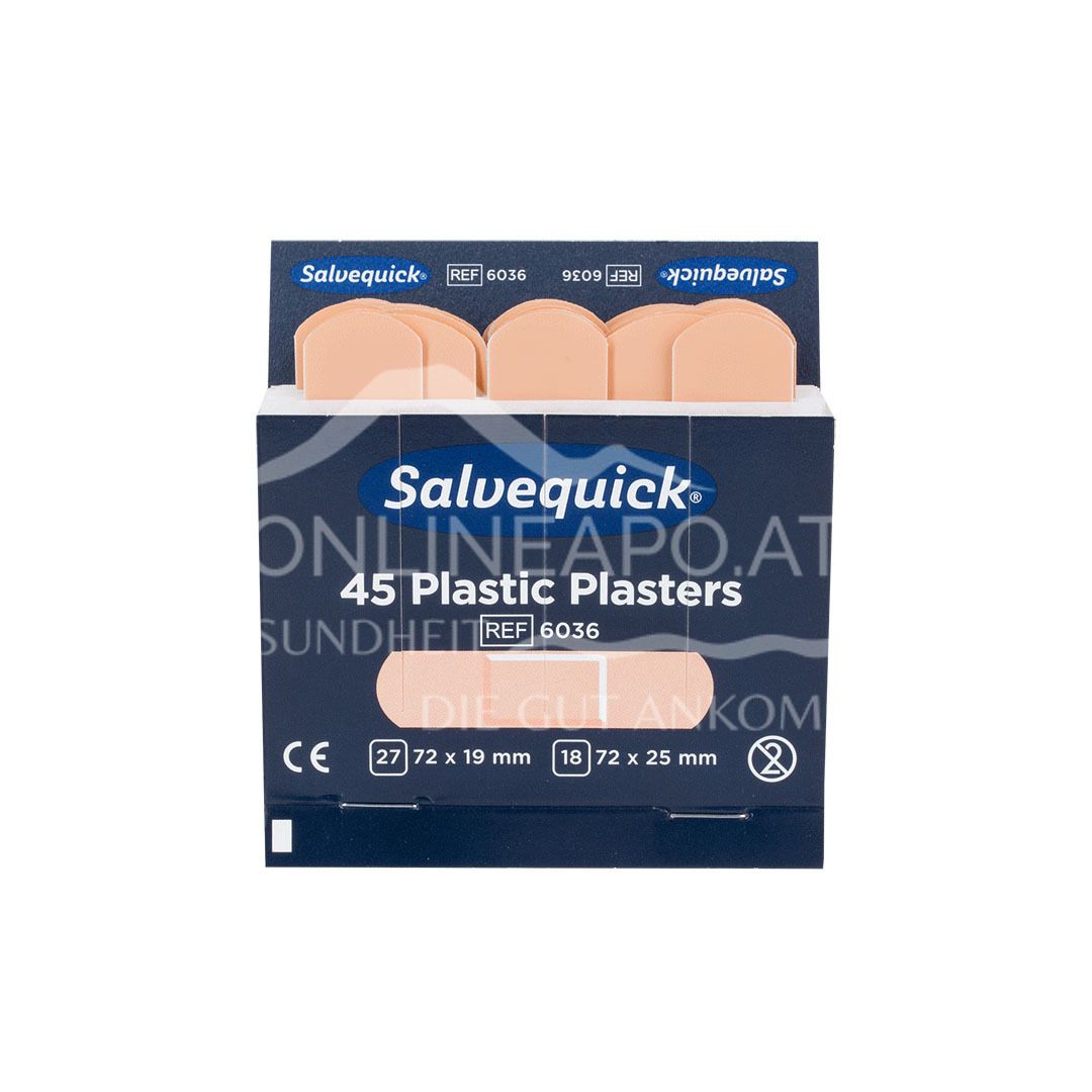 Salvequick® Plastic Pflaster Strips Refill REF 6036 - 2 Größen