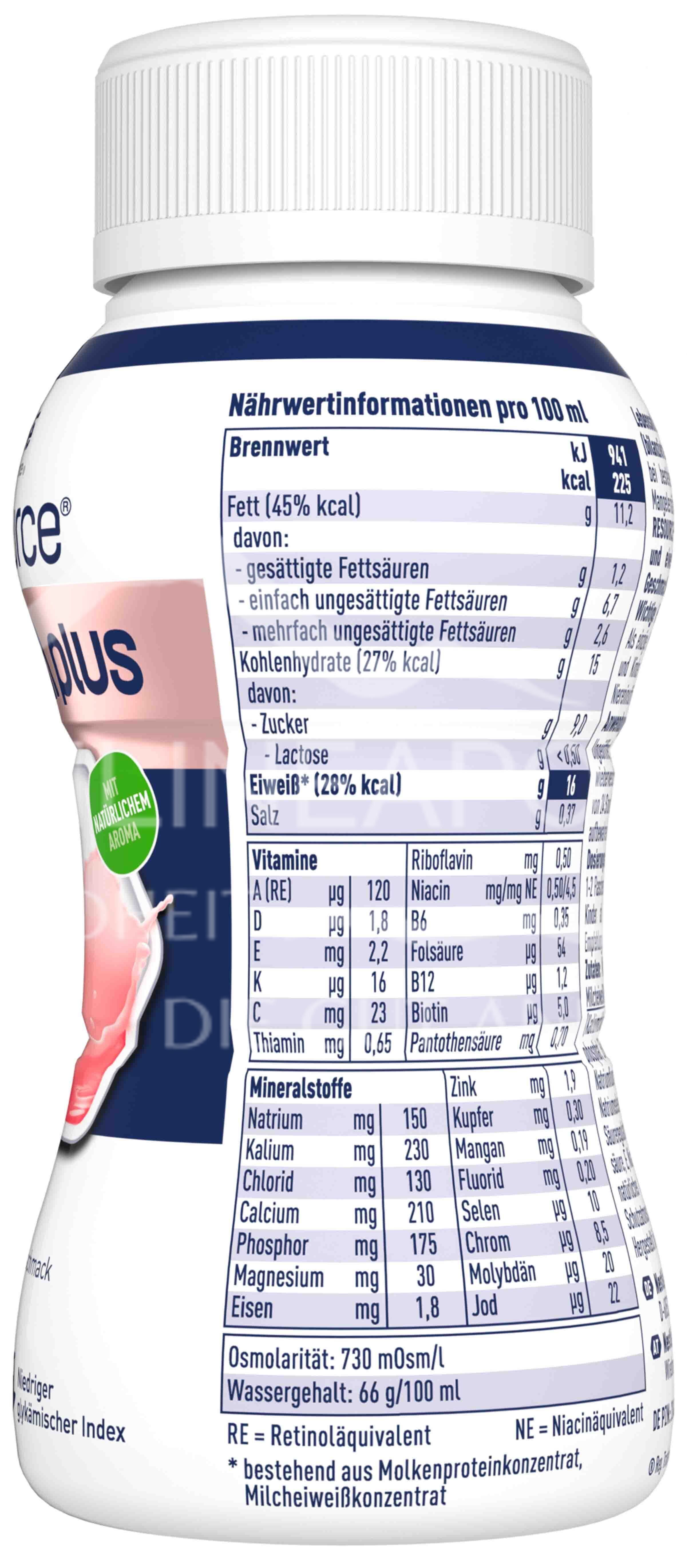 Resource® ULTRA plus High Protein Erdbeere Trinknahrung 200 ml