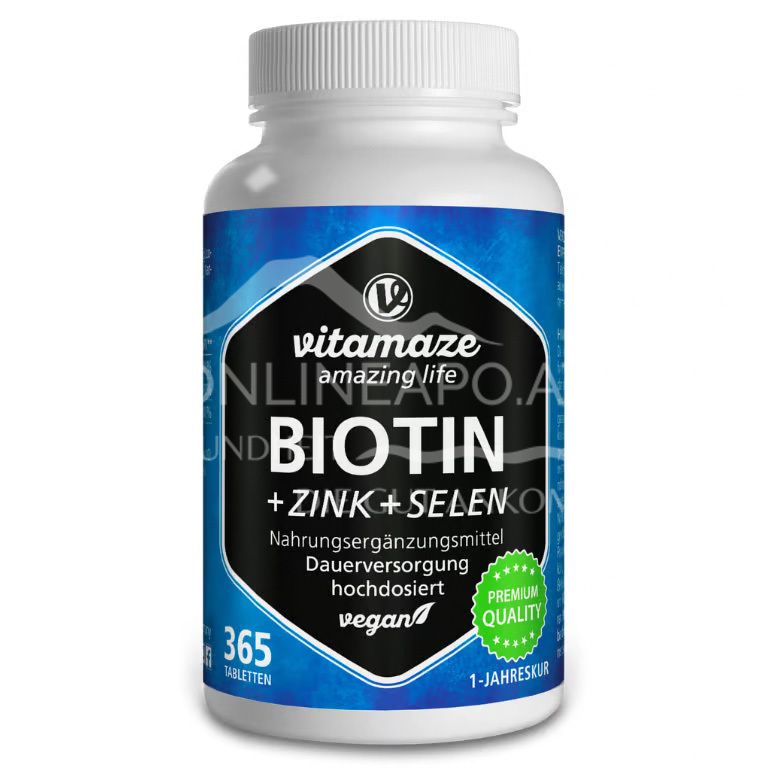 Vitamaze Biotin + Zink + Selen Tabletten