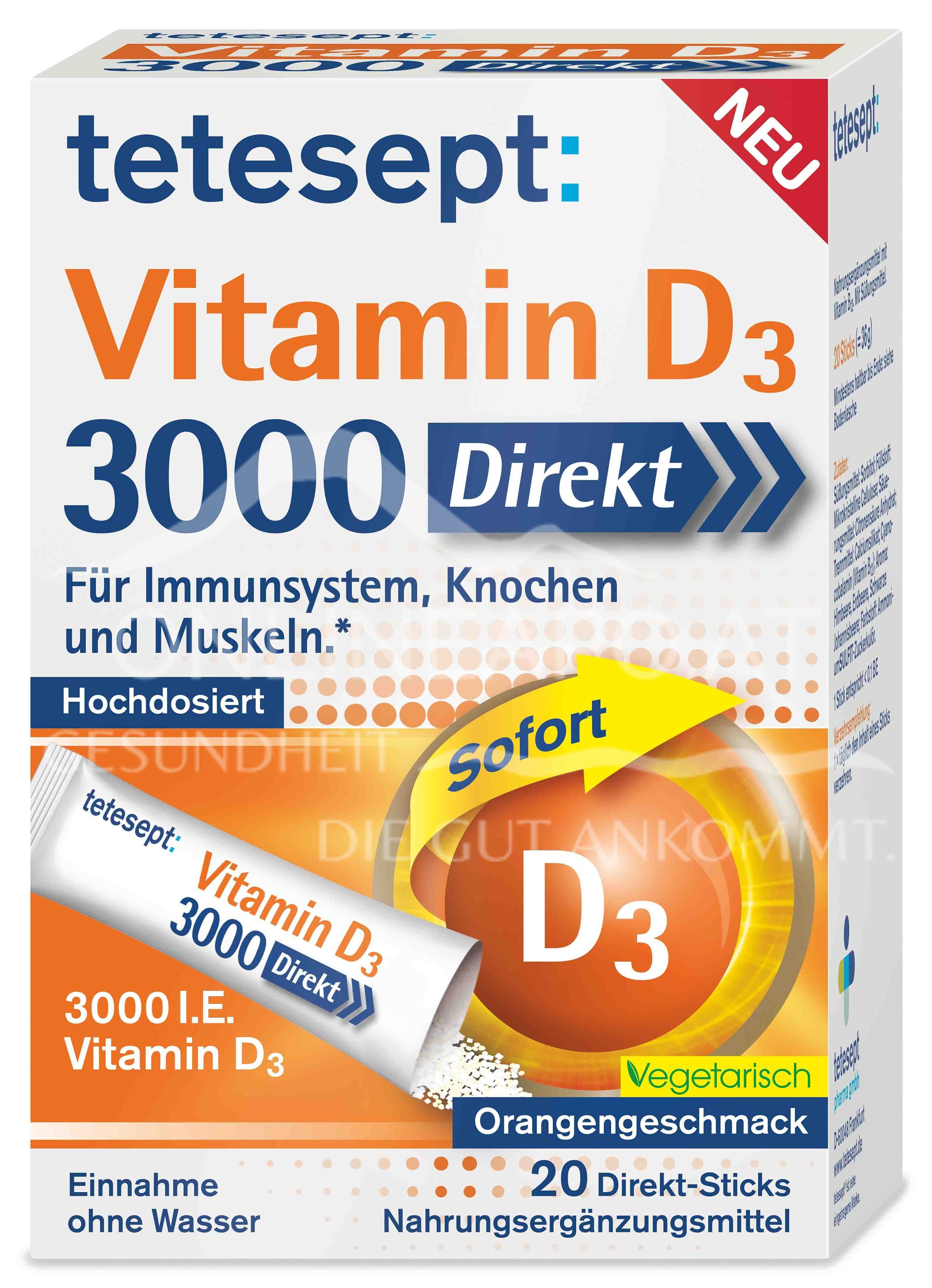 tetesept Vitamin D3 3000 Direkt Sticks