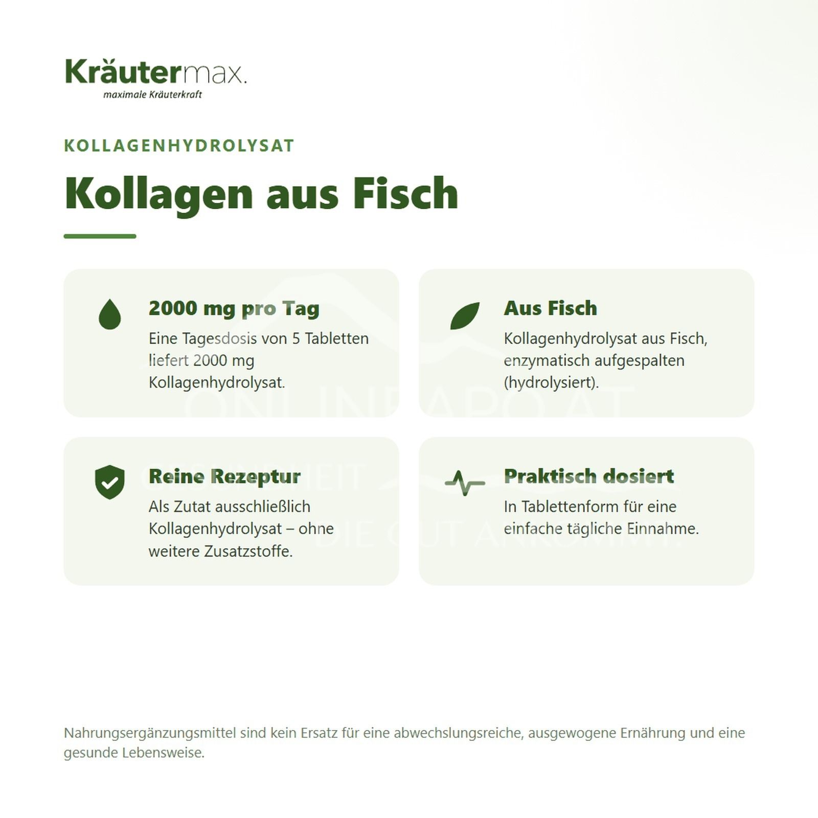 Kräutermax Kollagen 2000 mg Tabletten