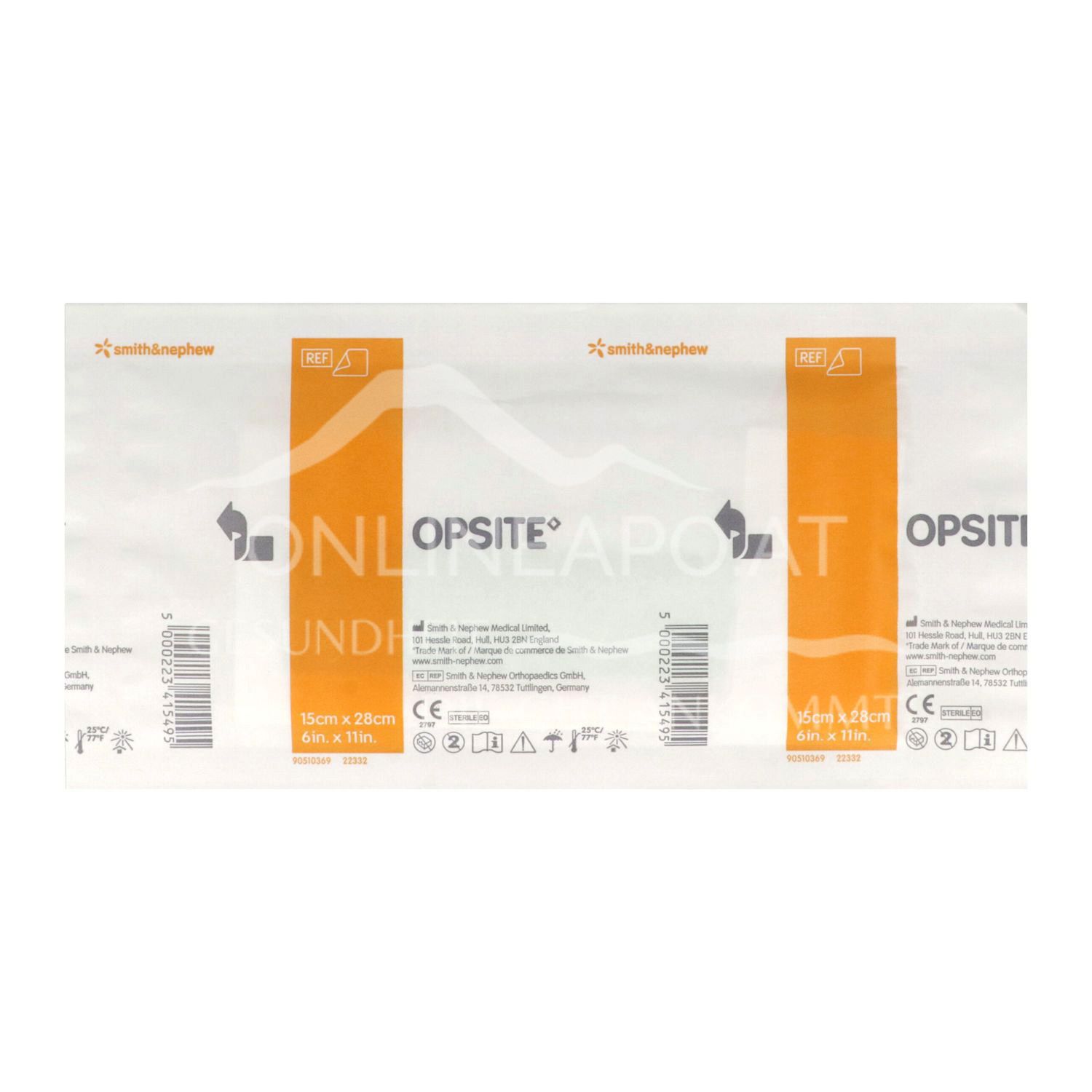 OPSITE Inzisionsfolie steril, 15 x 28 cm