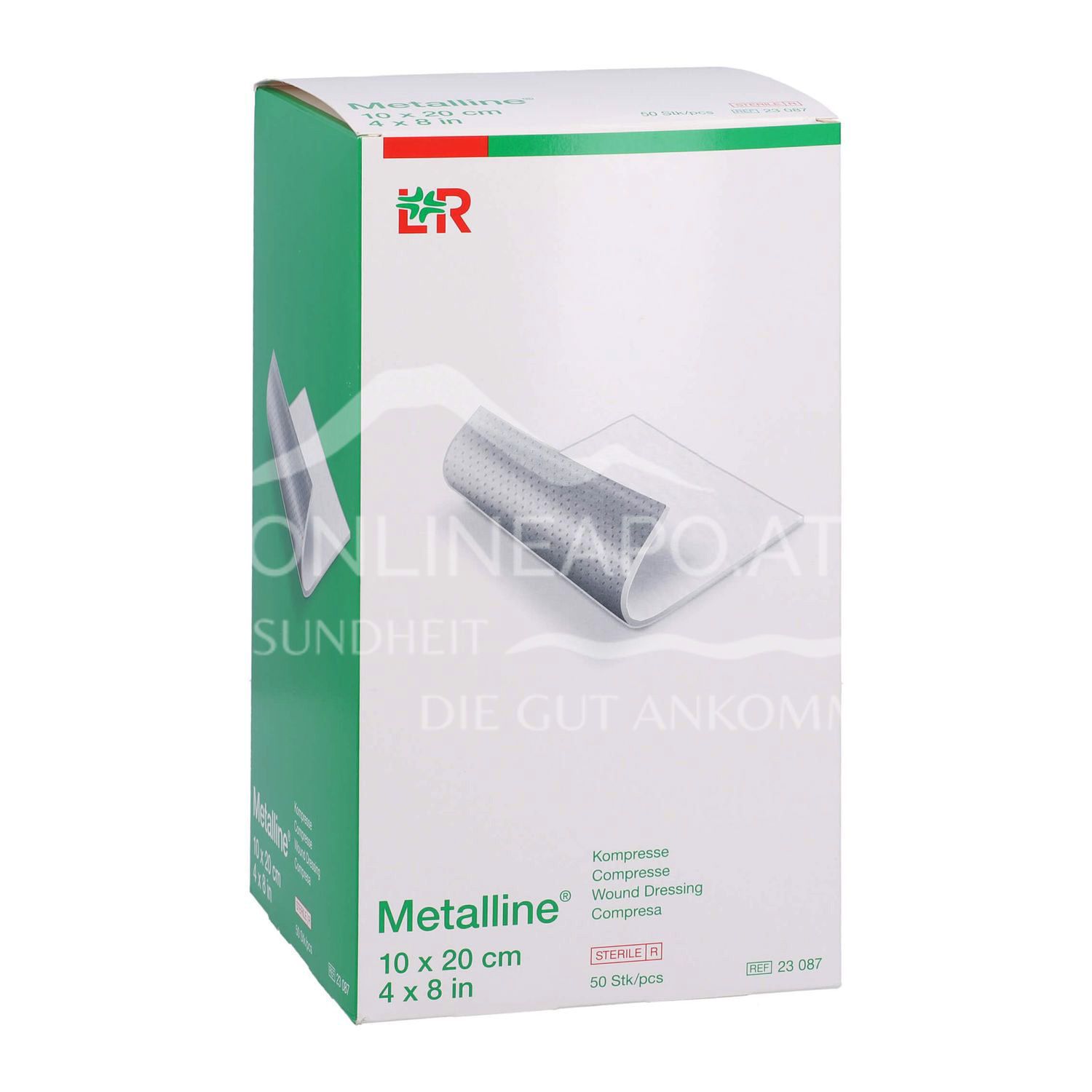 Metalline® Kompressen, steril, einzeln eingesiegelt, 10 x 20 cm