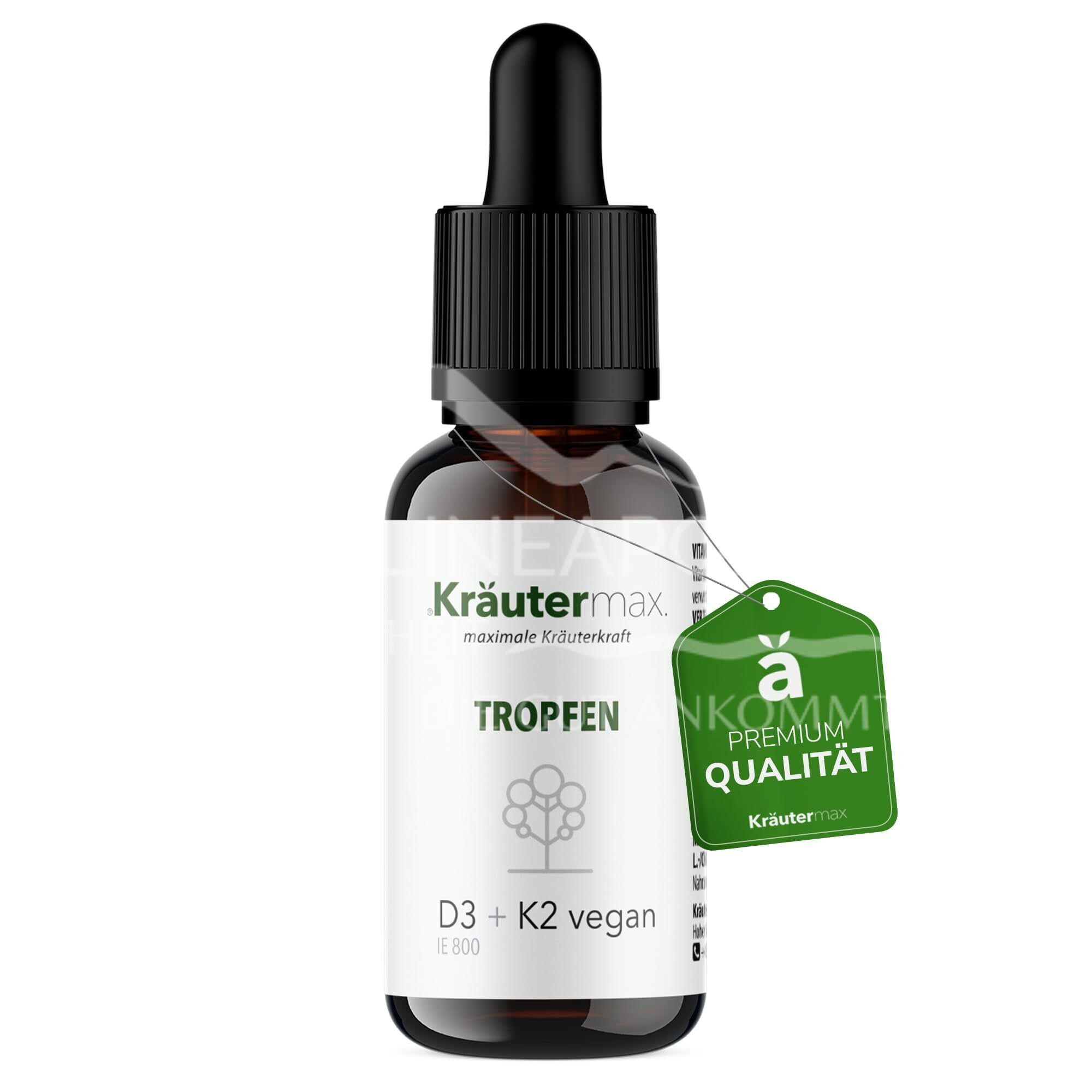Kräutermax Vitamin D3 800 IE K2 Tropfen vegan