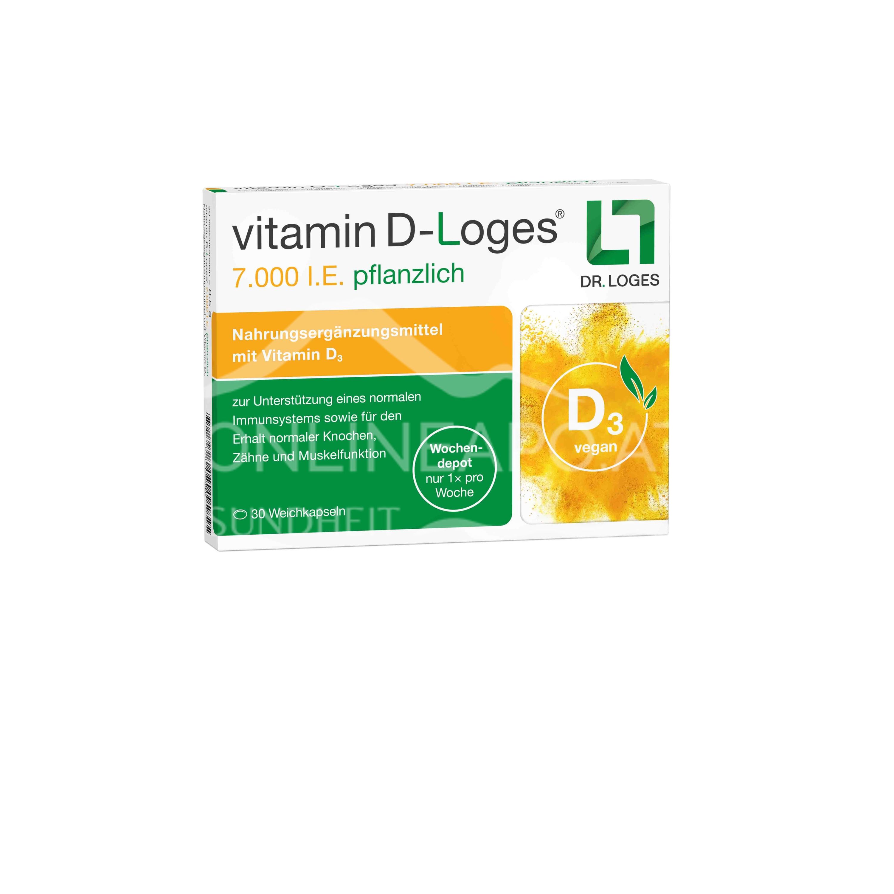 vitamin D‑Loges® 7.000 I.E. pflanzlich Weichkapseln