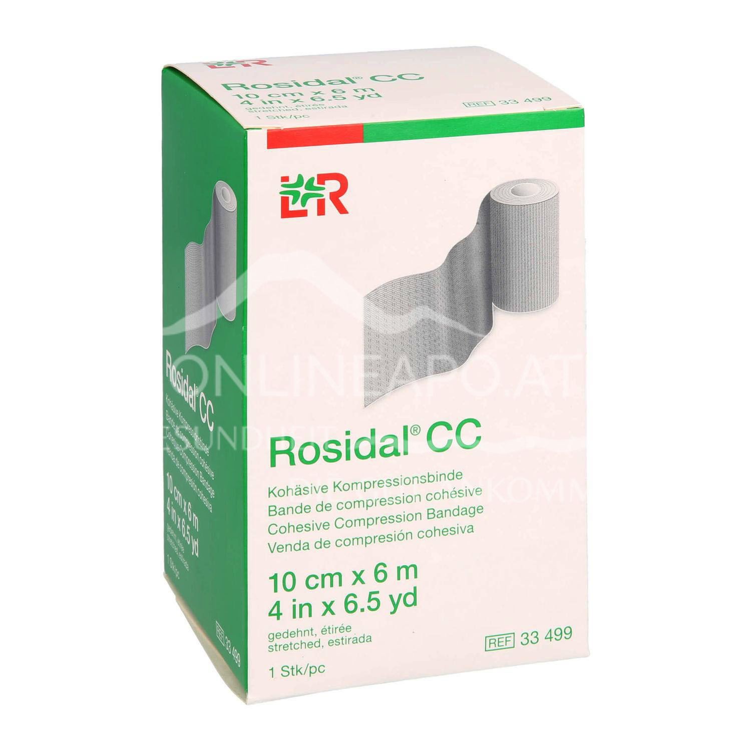 Rosidal® CC Latex-free cohesive compression bandage 10 cm x 6 m