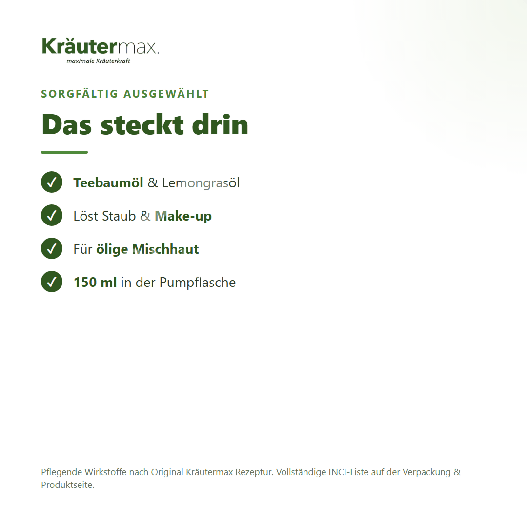 Kräutermax Reinigungsschaum Teebaumöl