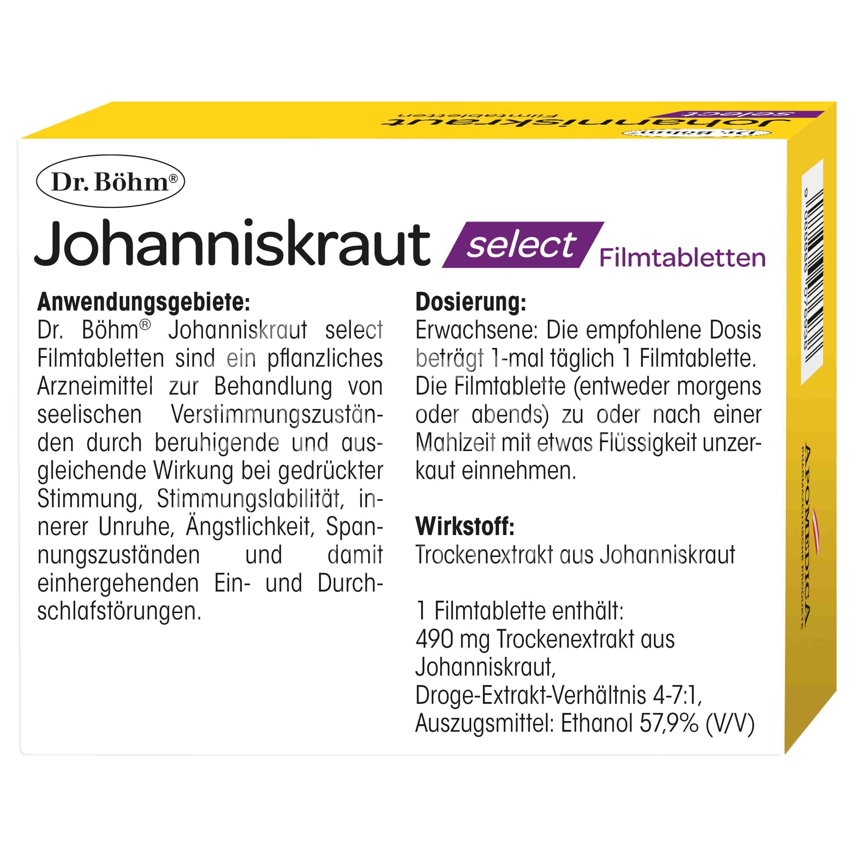 Dr. Böhm® Johanniskraut select Filmtabletten 