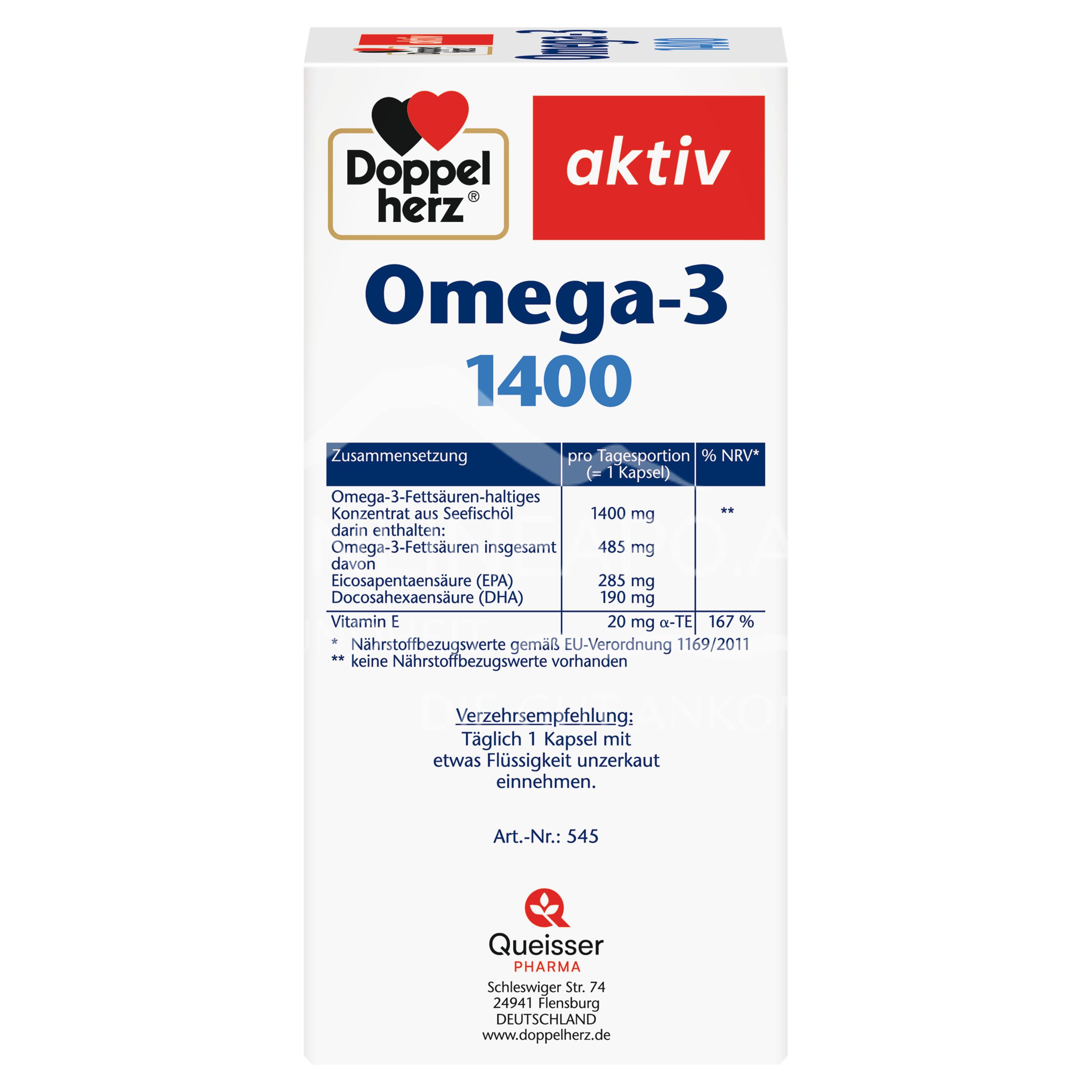 Doppelherz aktiv Omega-3 1400 Kapseln