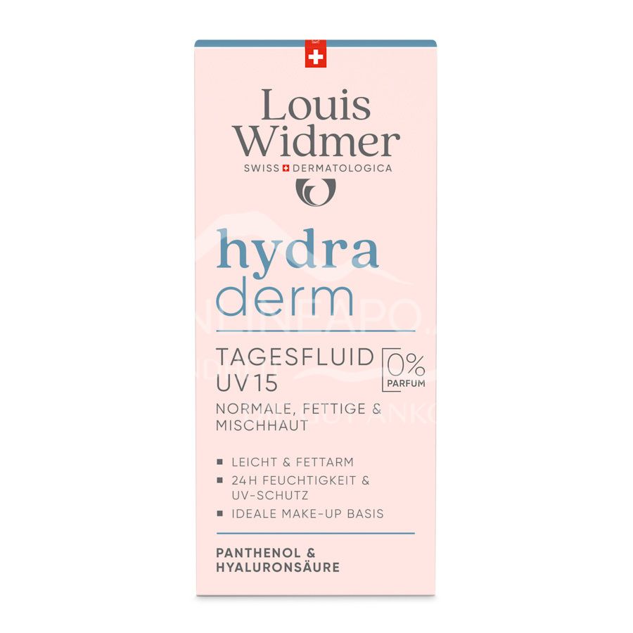 Louis Widmer hydraderm Tagesfluid UV 15 - ohne Parfum