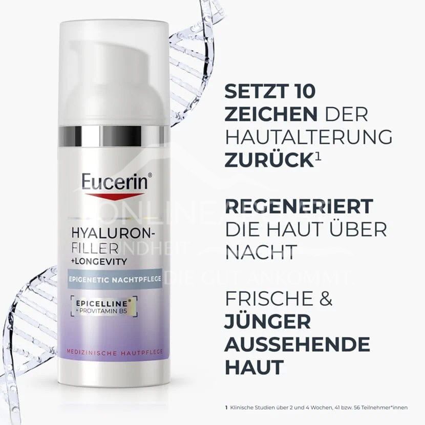 Eucerin Hyaluron-Filler + Longevity Epigenetic Nachtpflege