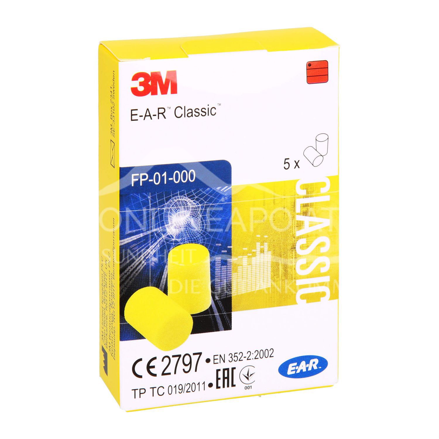 3M E-A-R™ Classic™ disposable earplugs 2 x 5 pieces