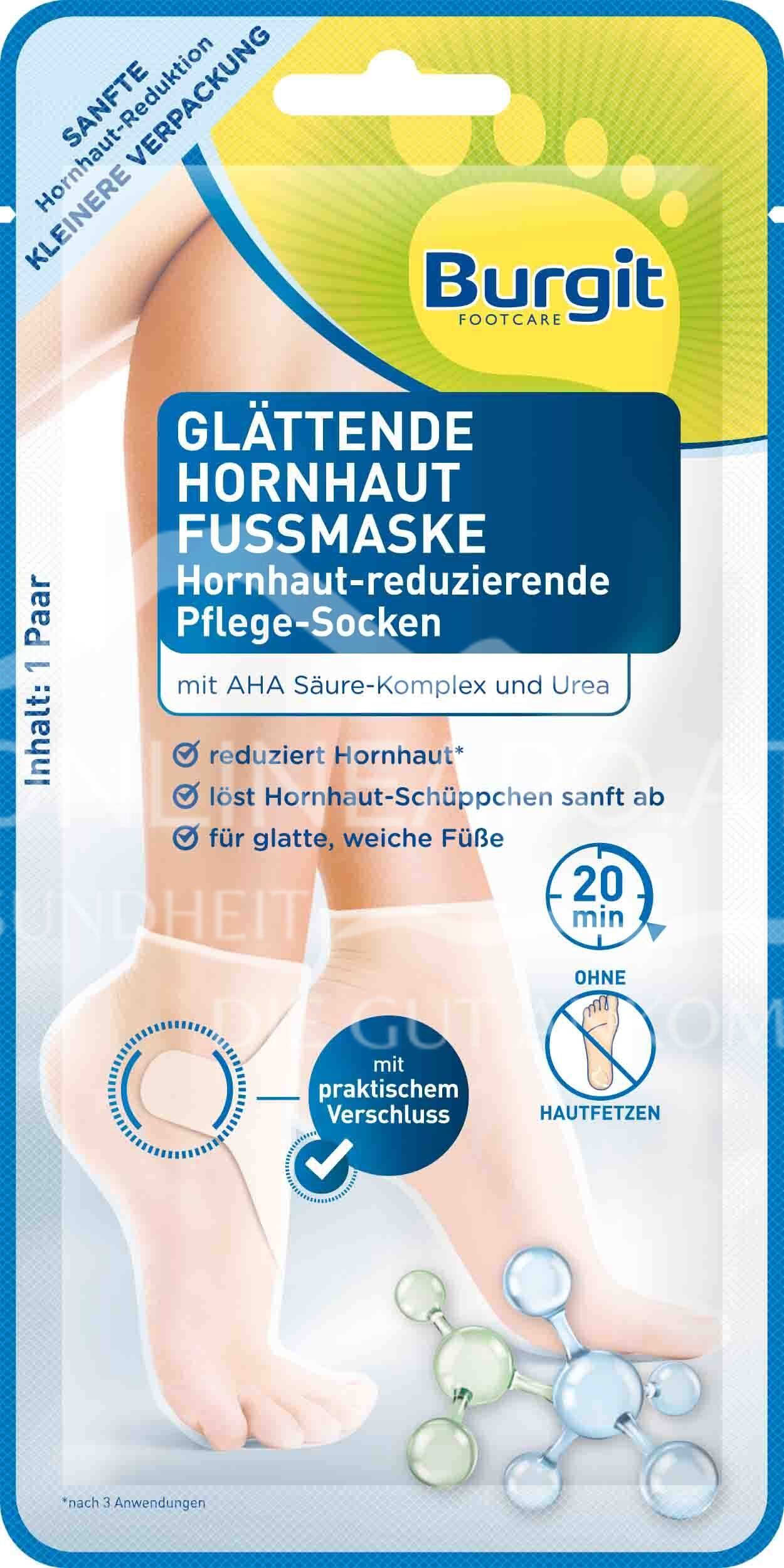 Burgit Glättende Hornhaut Fußmaskensocken