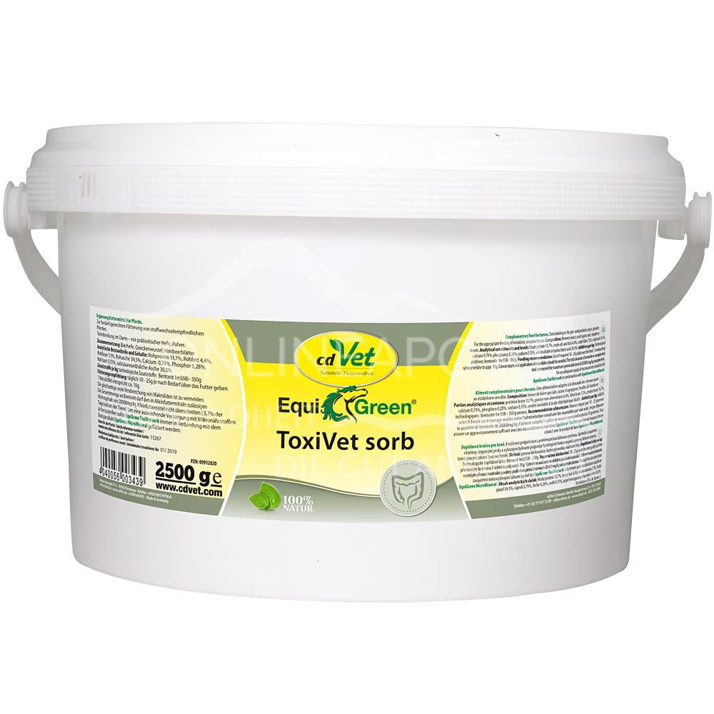 cdVet EquiGreen ToxiVet sorb powder for horses and ponies