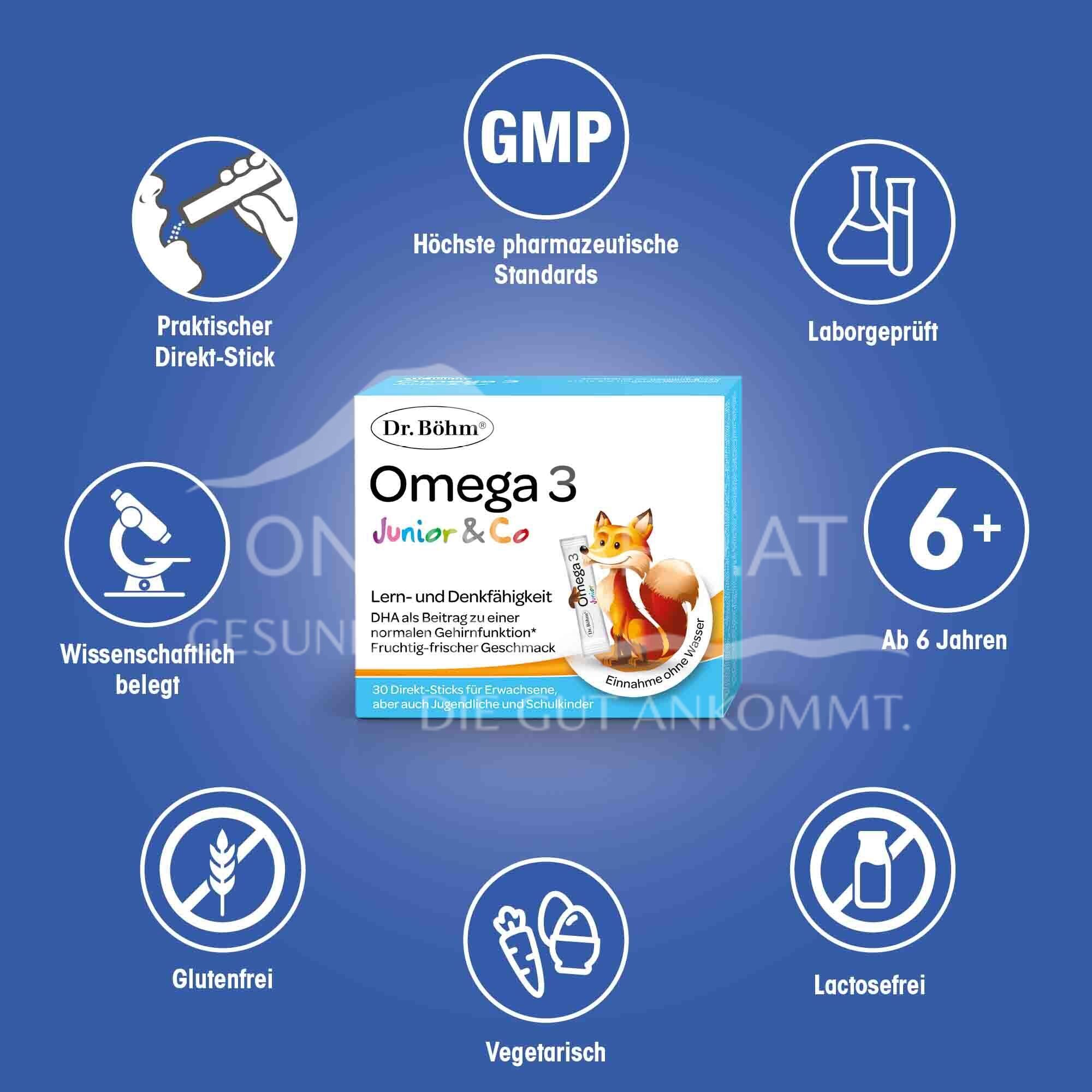 Dr Böhm® Junior Omega 3 Direct Sticks