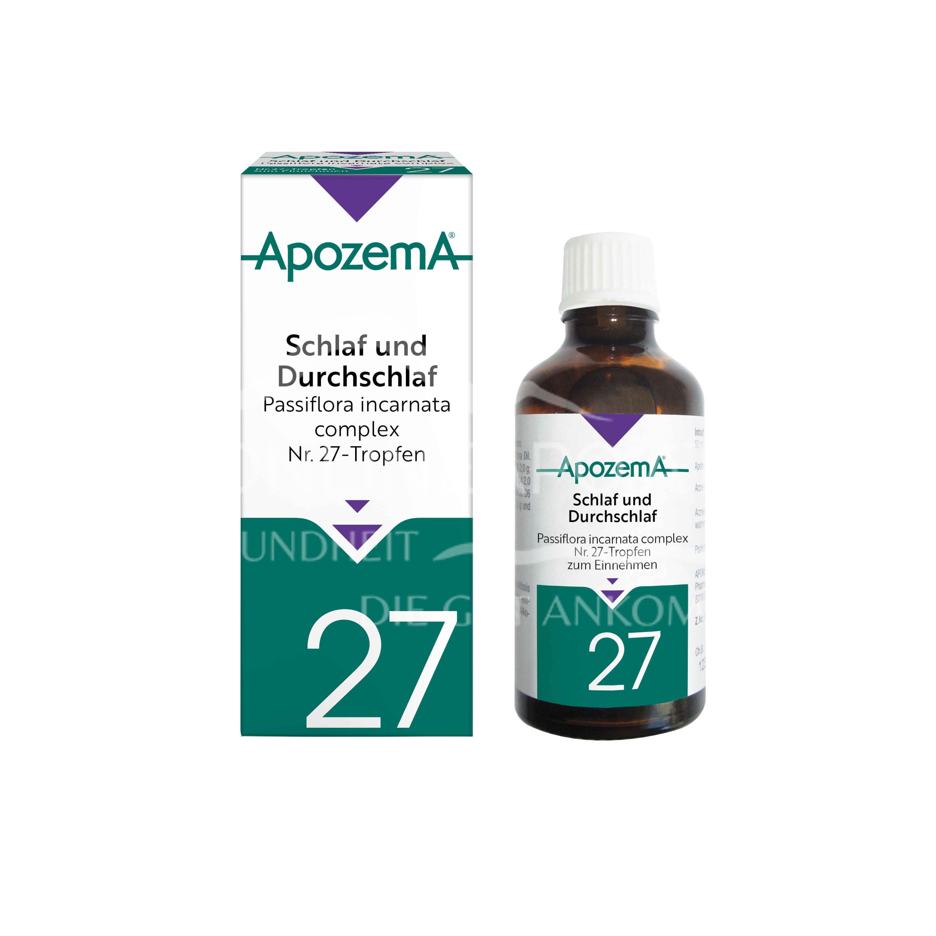 Apozema® Schlaf und Durchschlaf Passiflora incarnata complex Nr. 27 Tropfen zum Einnehmen