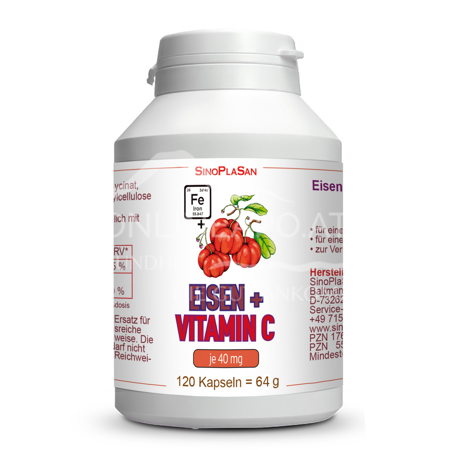 SinoPlaSan Eisen + Vitamin C Kapseln