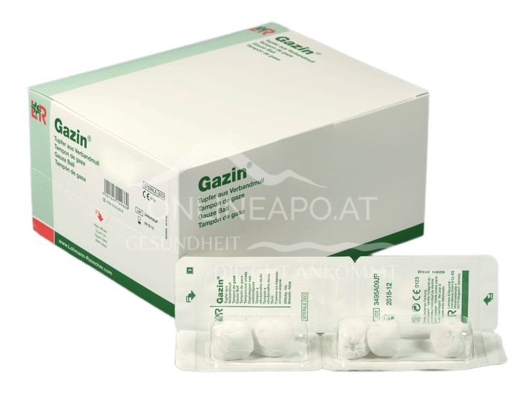 Gazin® swabs made of gauze, sterile, plum size 3 - without X-ray contrast thread, 20-thread, 30 x 4 pieces