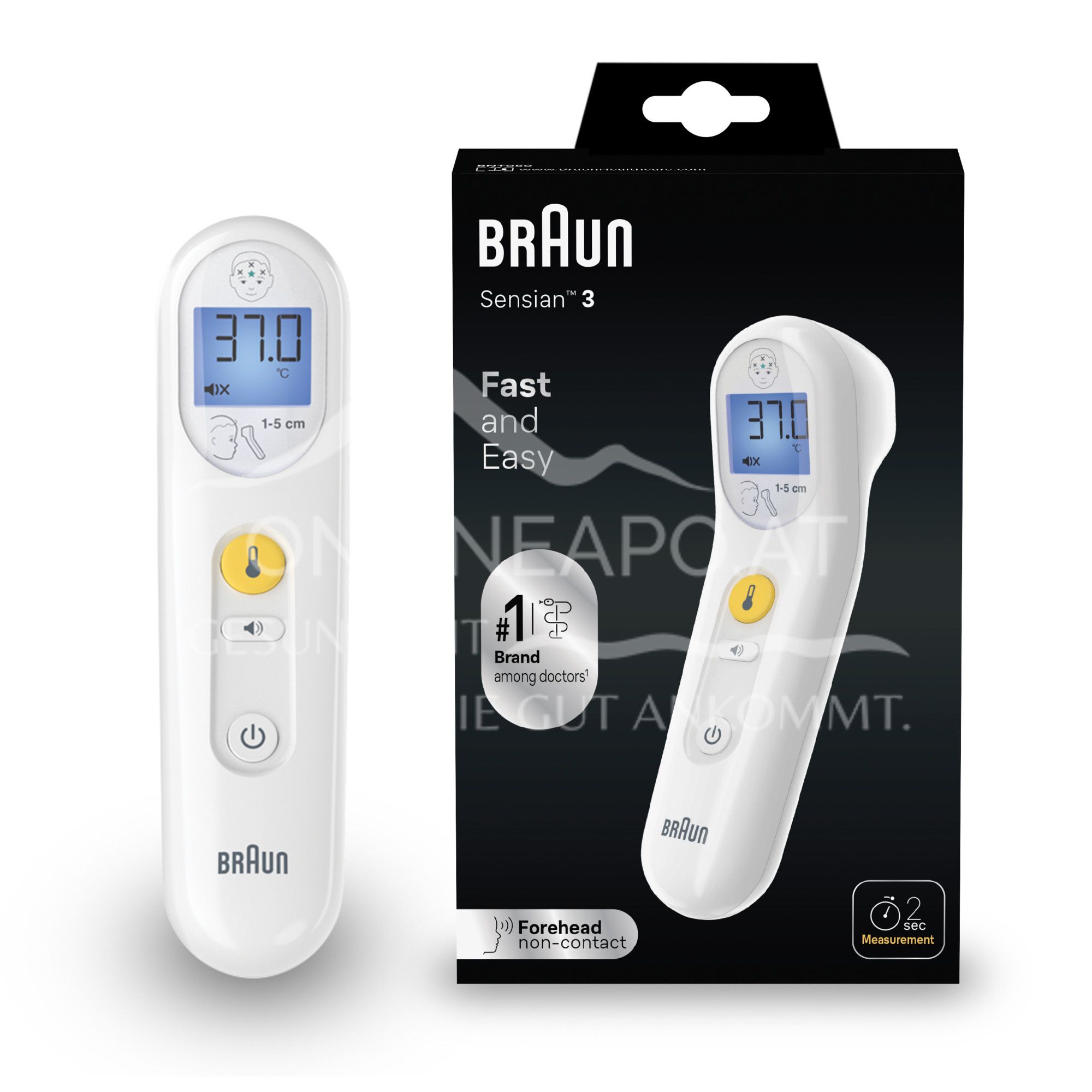 Braun Sensian™ 3 Kontaktloses Thermometer – BNT050​​