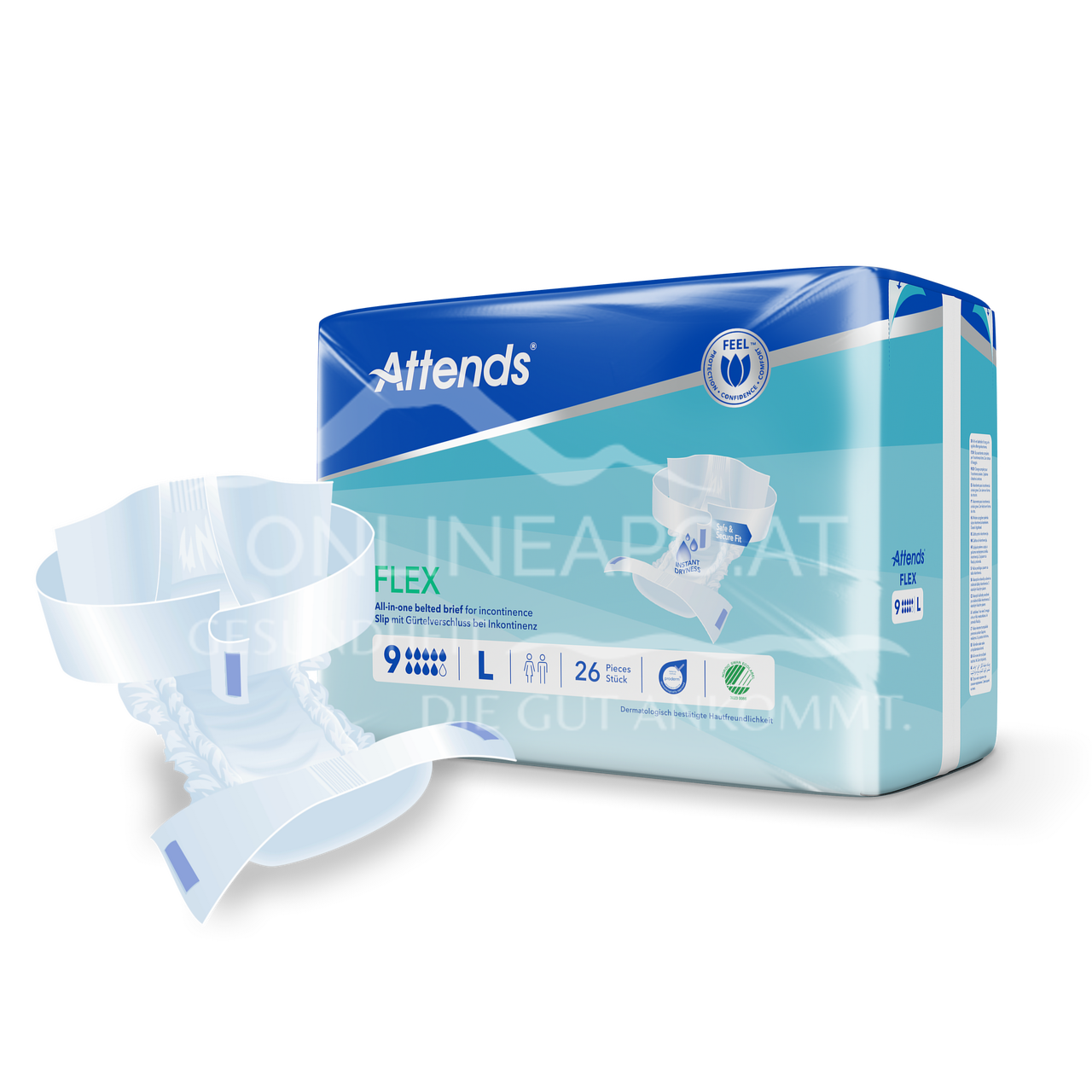 Attends Flex 9 L - Slip mit Gürtelverschluss bei Inkontinenz