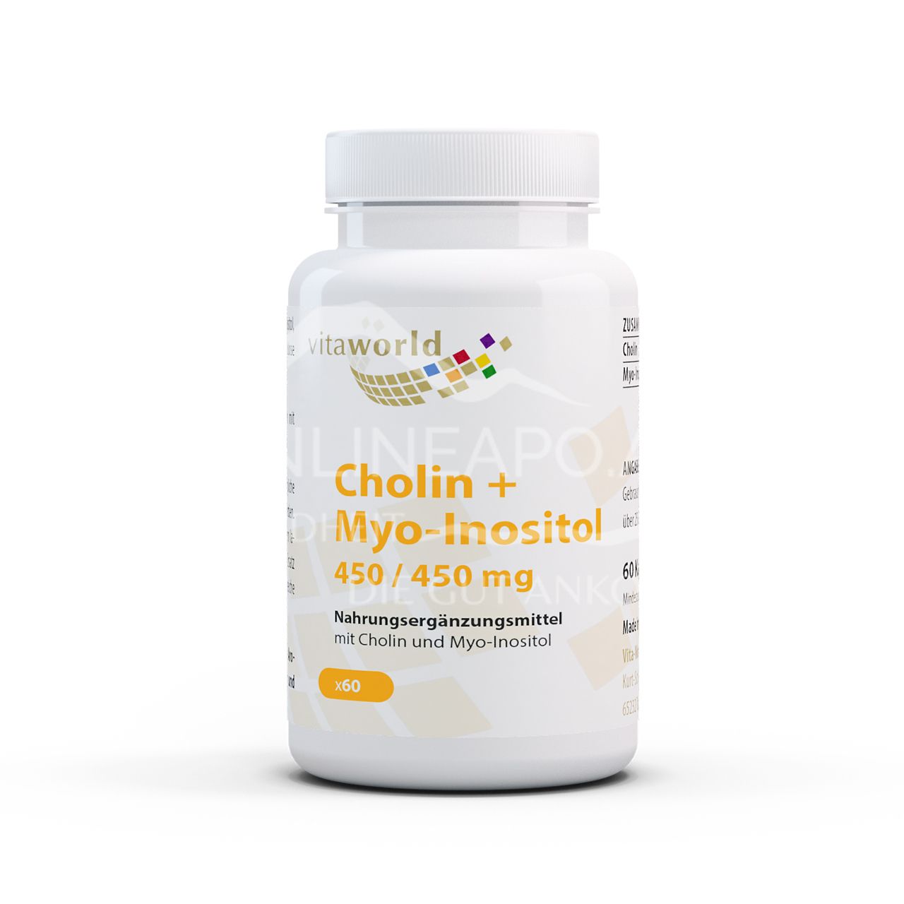 Vitaworld Choline + Inositol 450/450 mg capsules