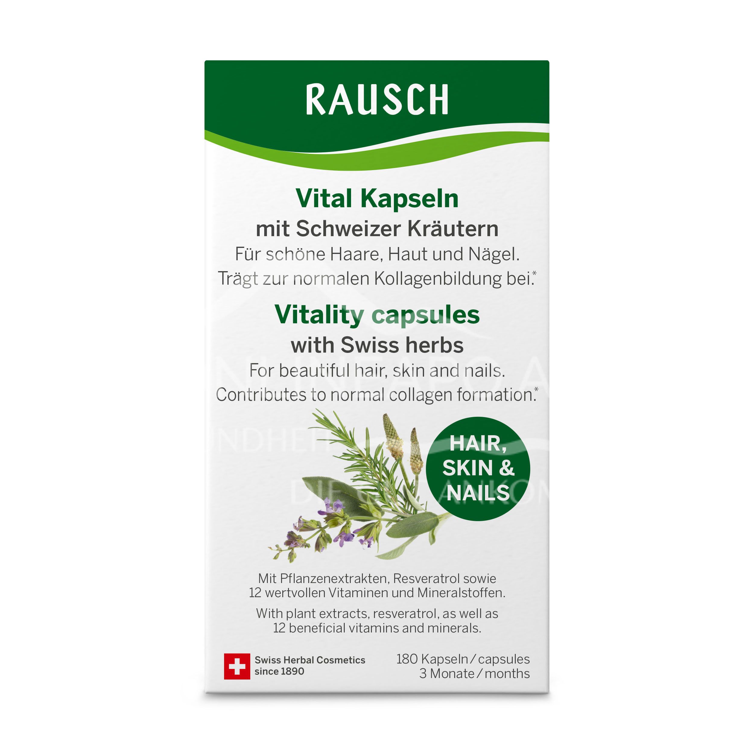 RAUSCH Vital Kapseln mit Schweizer Kräutern