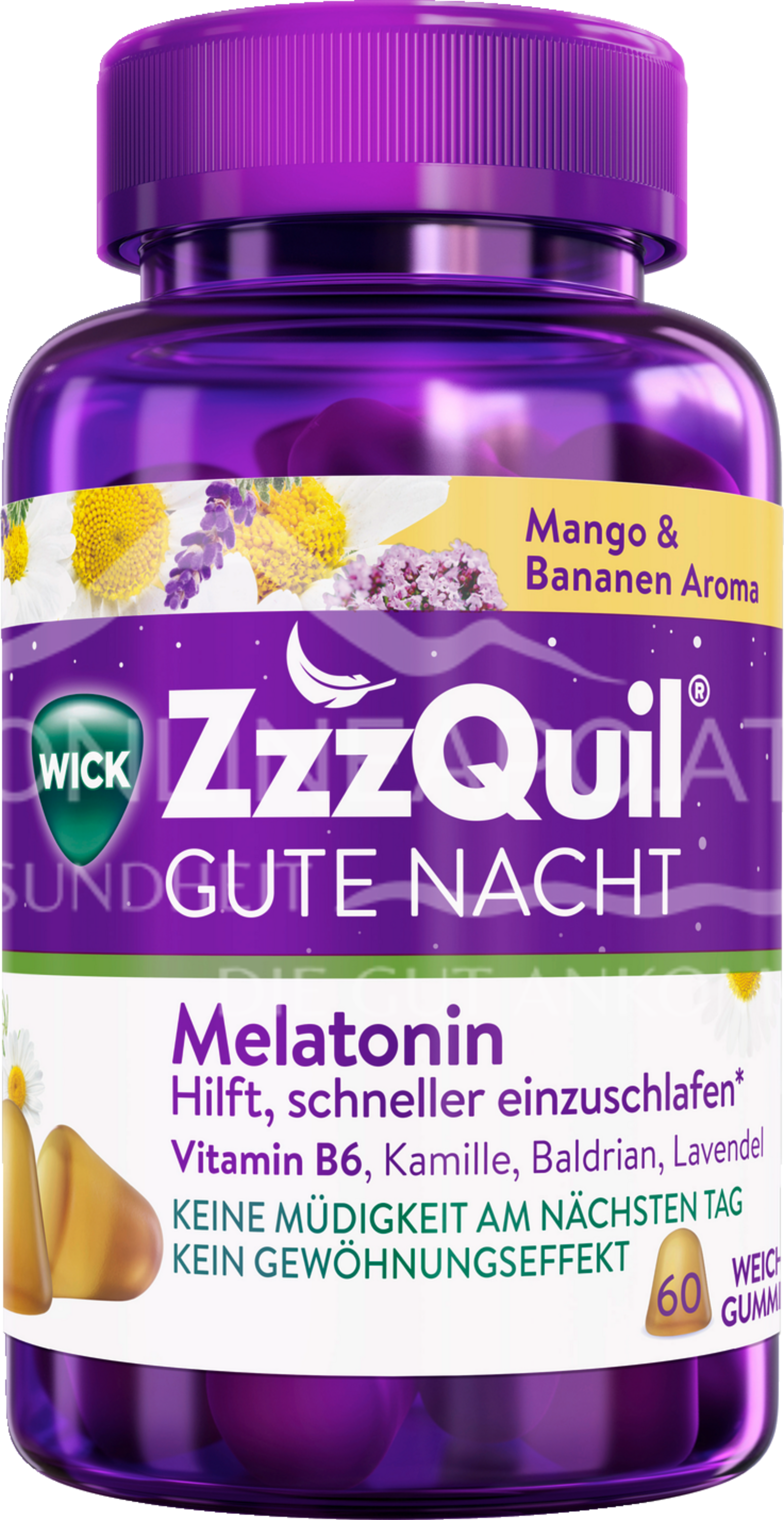 WICK Zzzquil Gute Nacht Mango & Banane Weichgummis