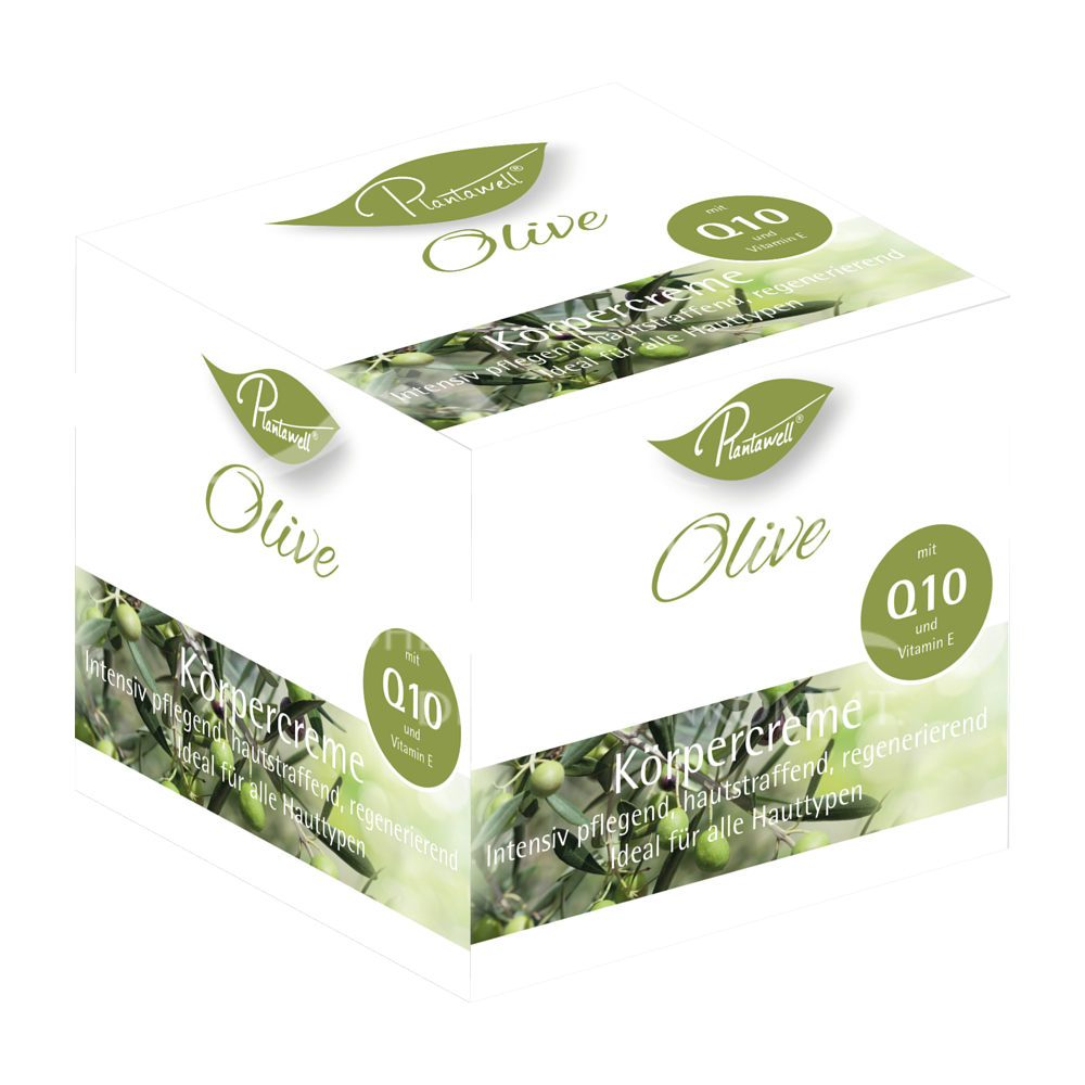 Plantawell® Körpercreme Olive mit Q10 und Vitamin E