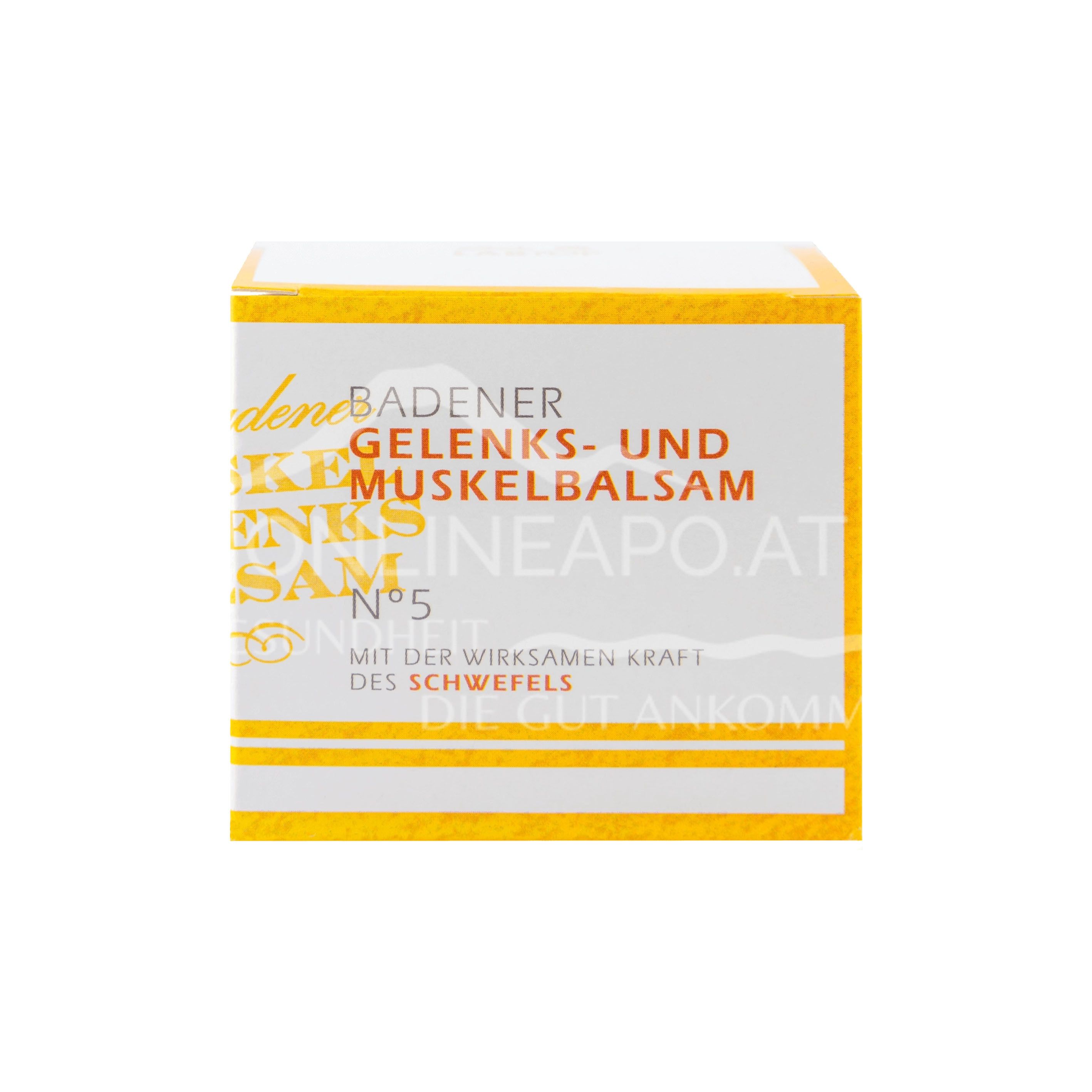 Badener Gelenks- und Muskelbalsam No. 5