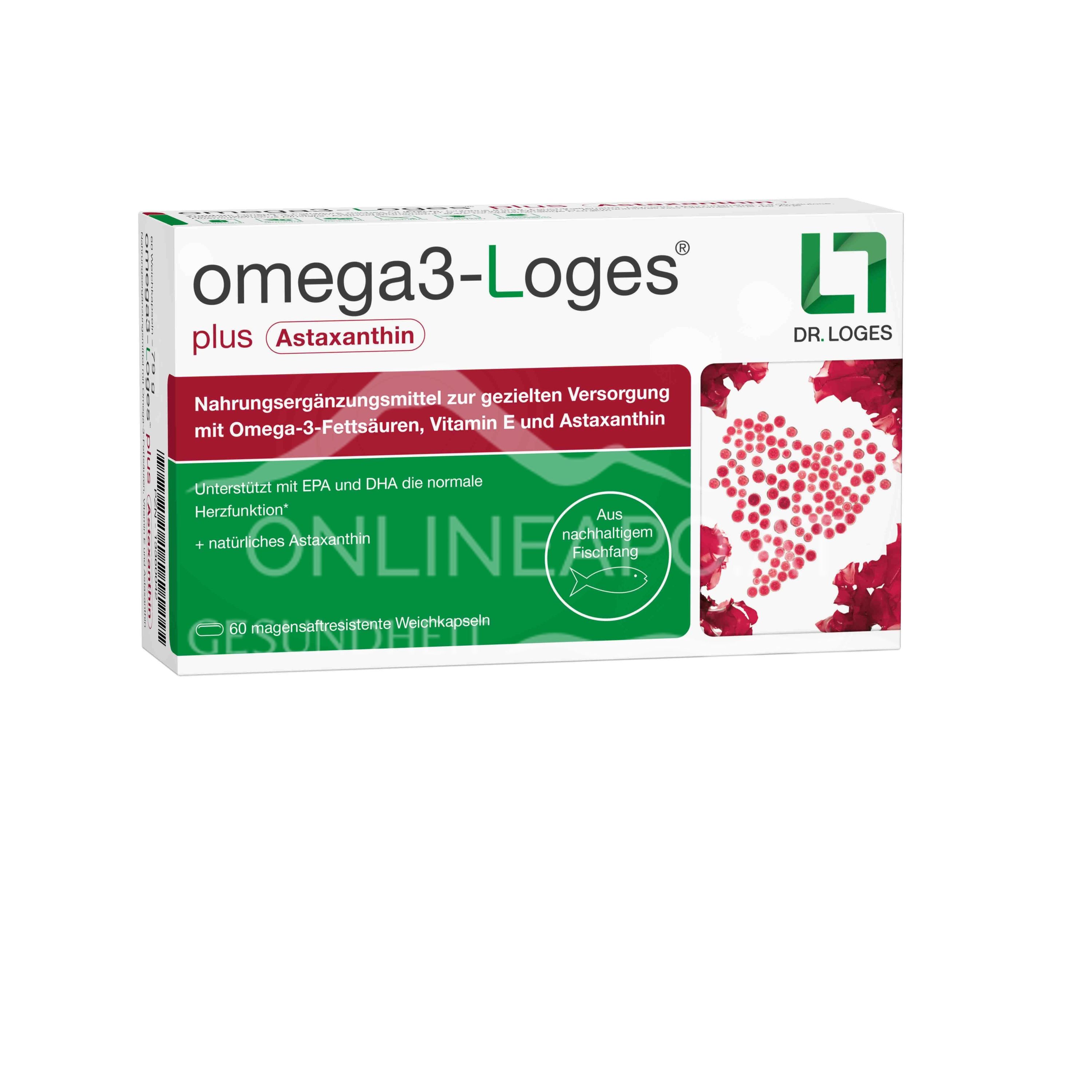 omega3-Loges® plus Astaxanthin Kapseln
