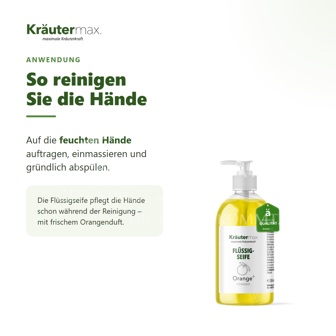 Kräutermax Orangen Seife flüssig