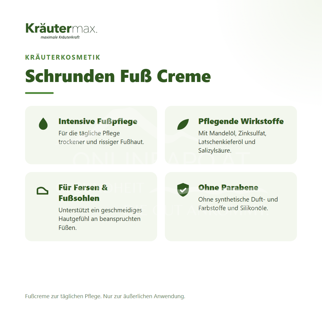Kräutermax Schrunden Fuß Creme