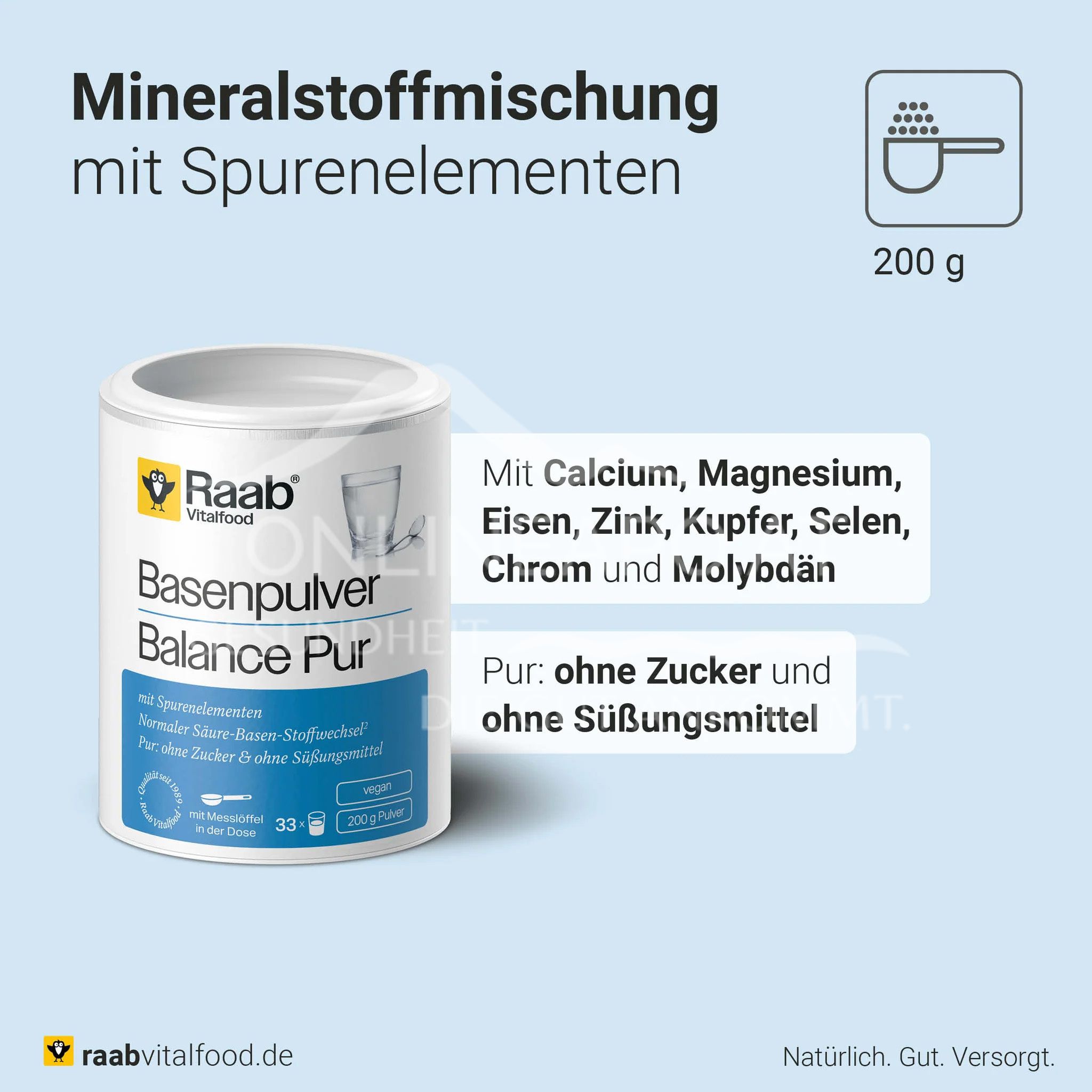 Raab® Vitalfood Basenpulver Balance Pur