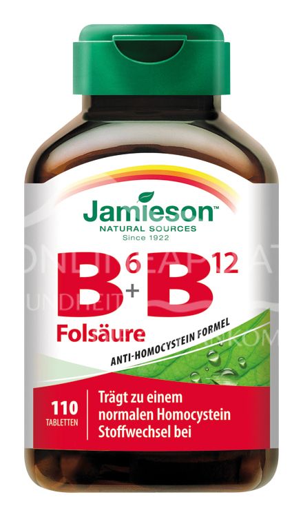 Jamieson B6 + B12 und Folsäure Tabletten