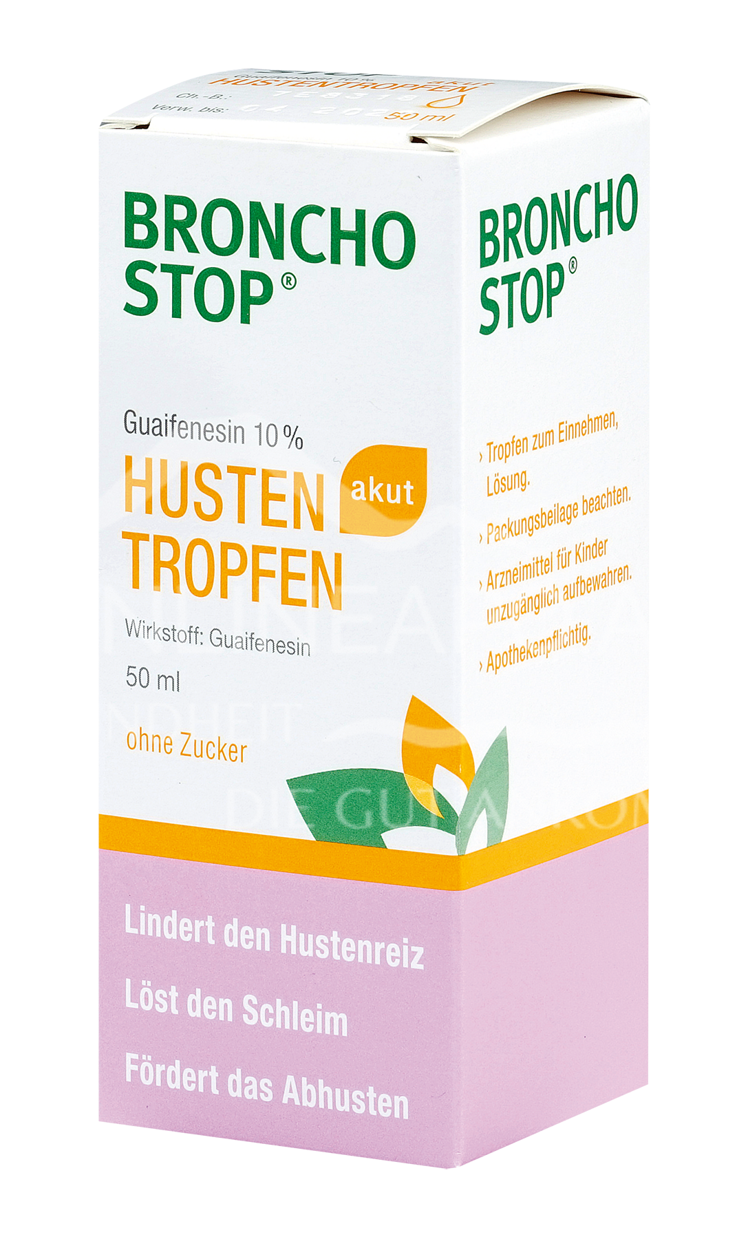 BRONCHOSTOP® Guaifenesin 10% akut Hustentropfen