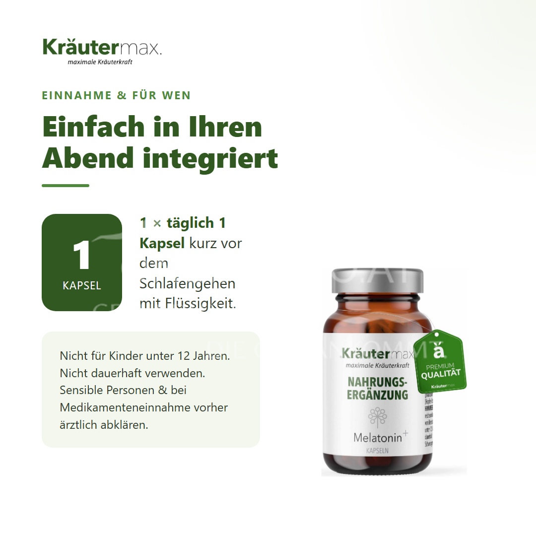 Kräutermax Melatonin 5 mg Kapseln