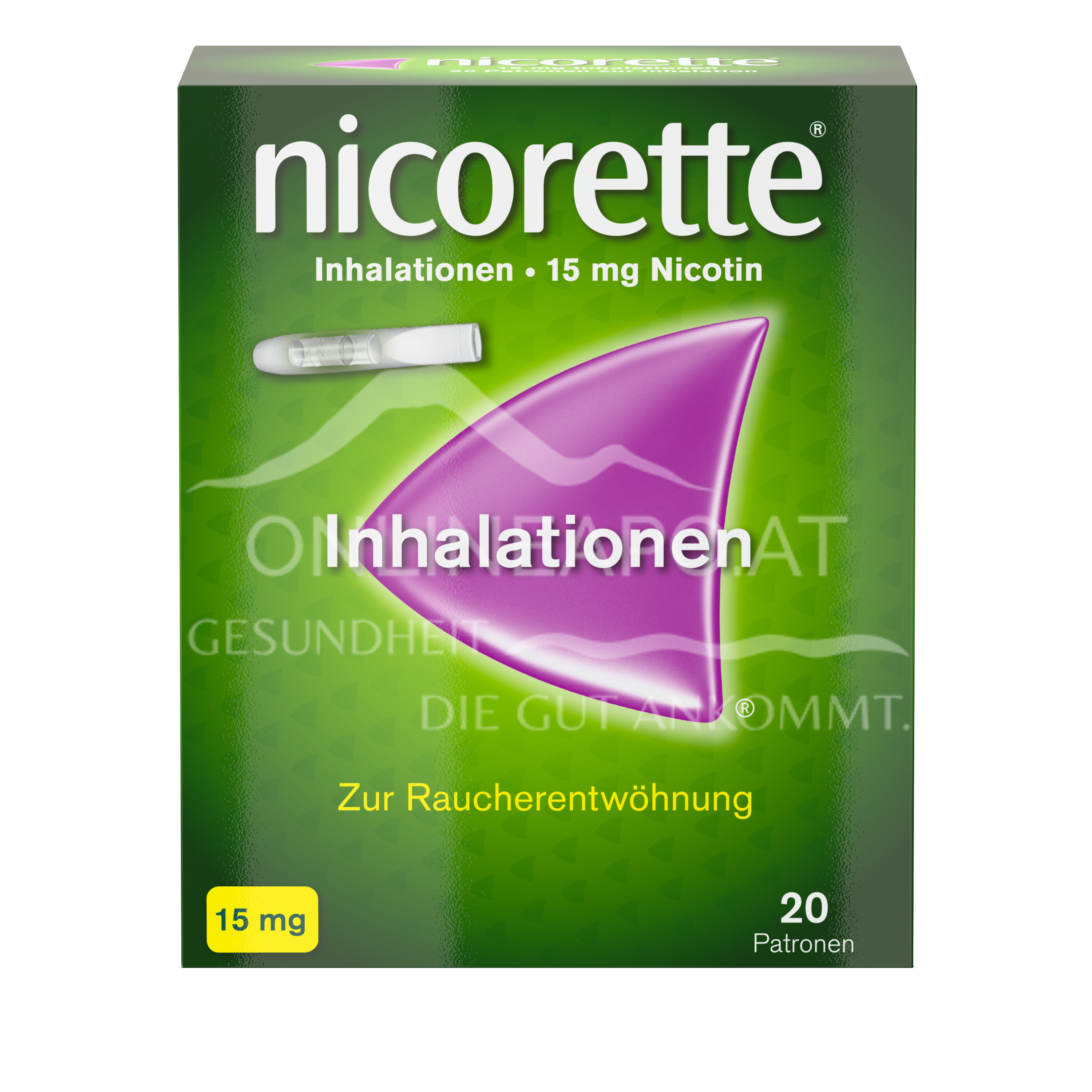 Nicorette® 15 mg - Inhalationen zur Raucherentwöhnung