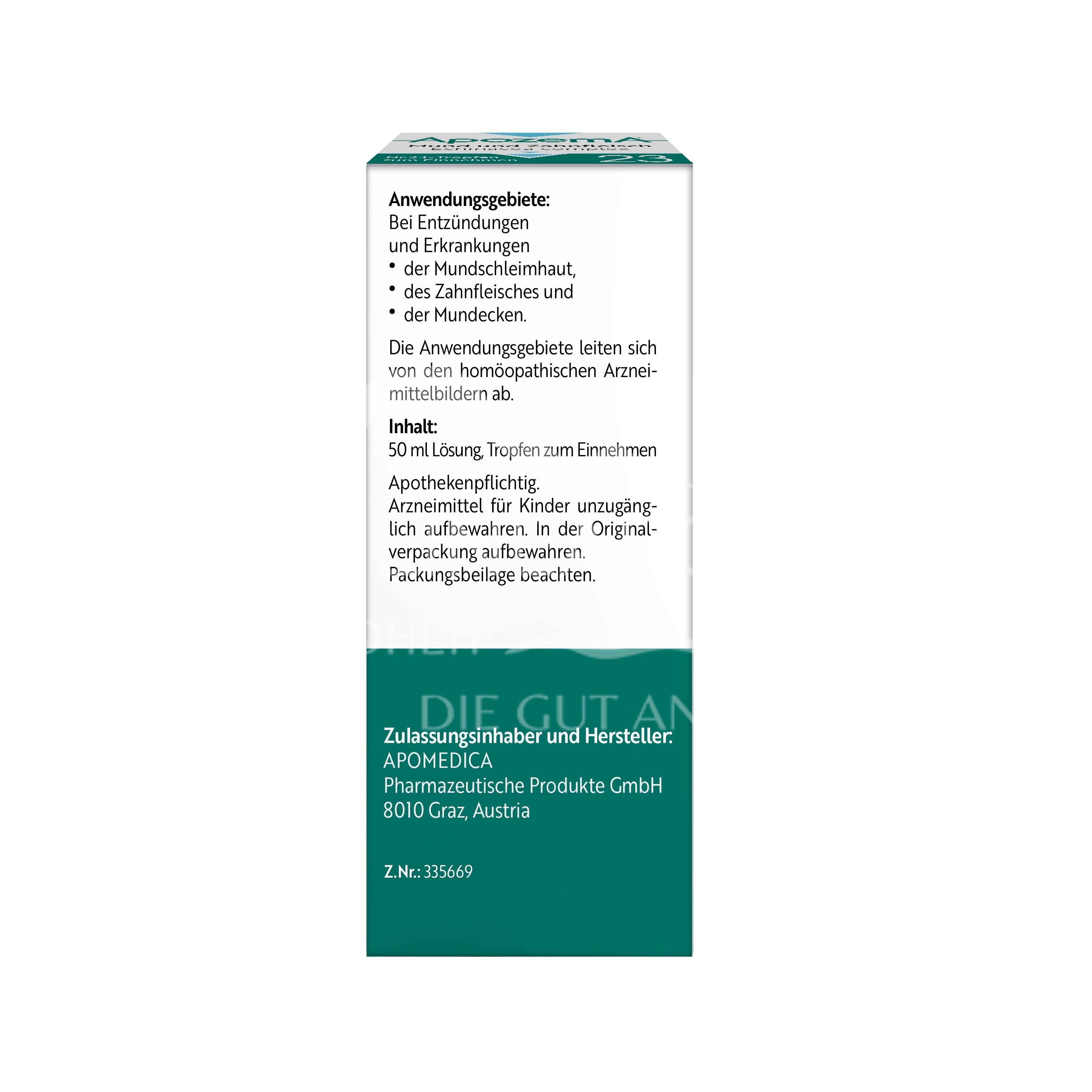 Apozema® Mouth and Gums Echinacea complex No. 23 Oral drops