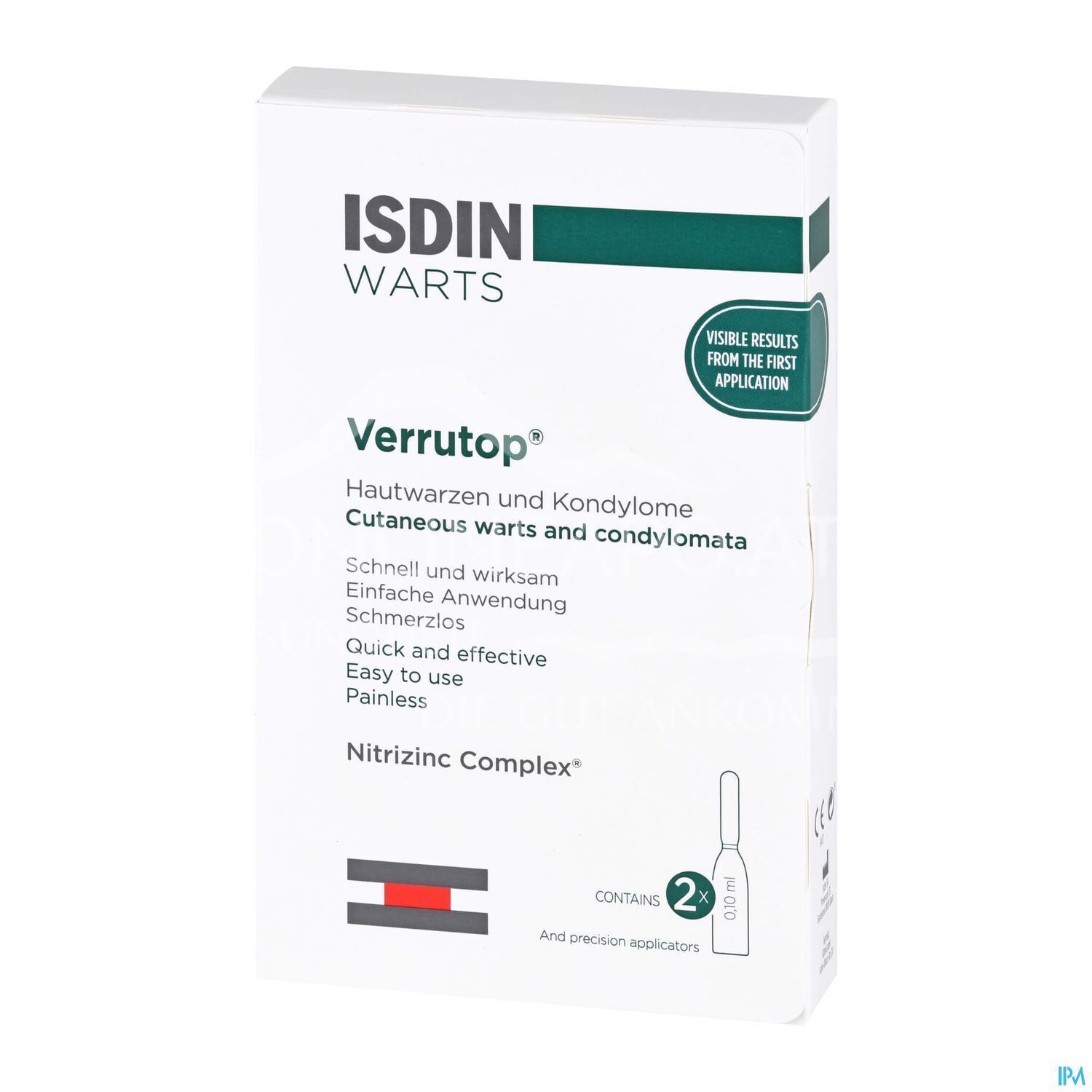 ISDIN® Warts Verrutop® Ampoules – skin warts and condylomas