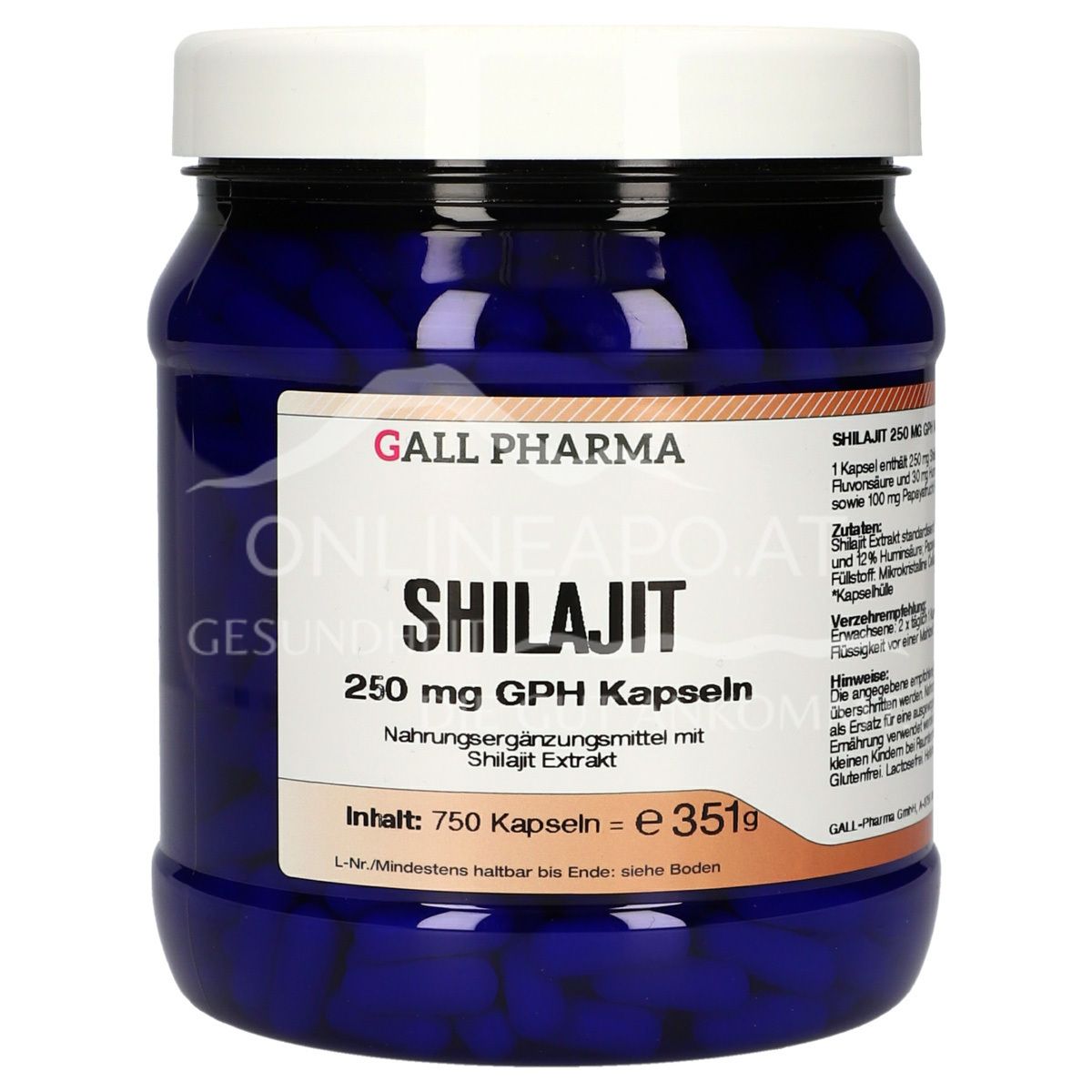 Gall Pharma Shilajit 250 mg Kapseln