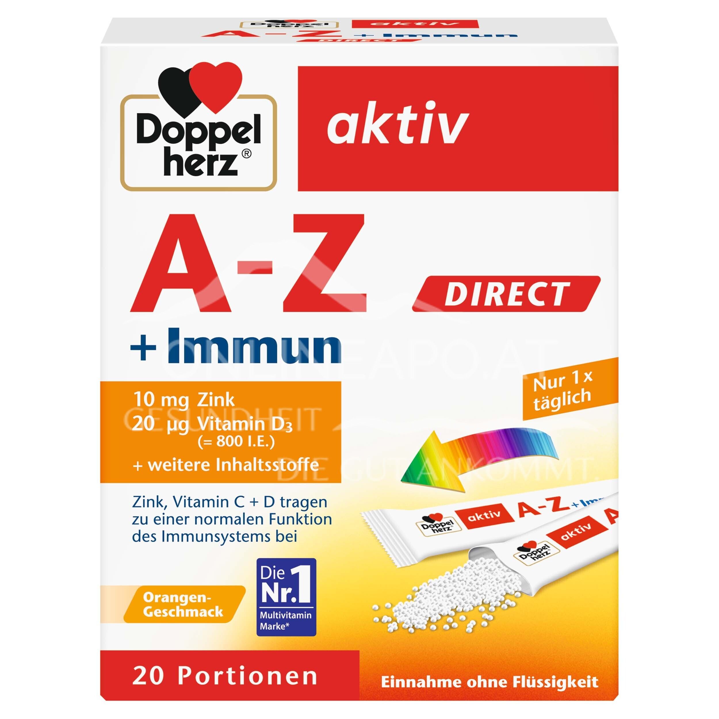 Double Heart Active A-Z DIRECT + Immune sachets