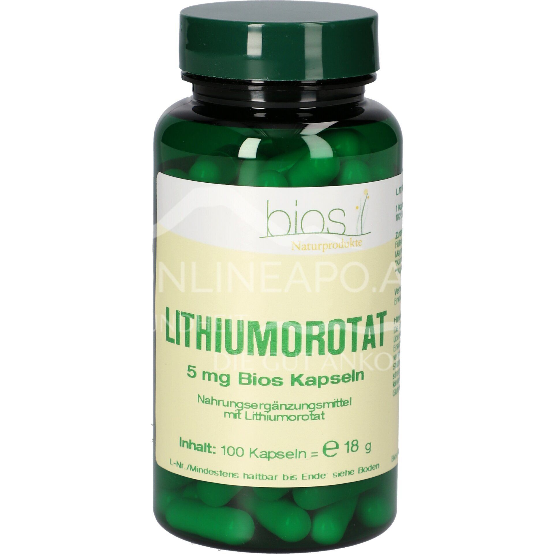Bios Lithiumorotat 5 mg Kapseln